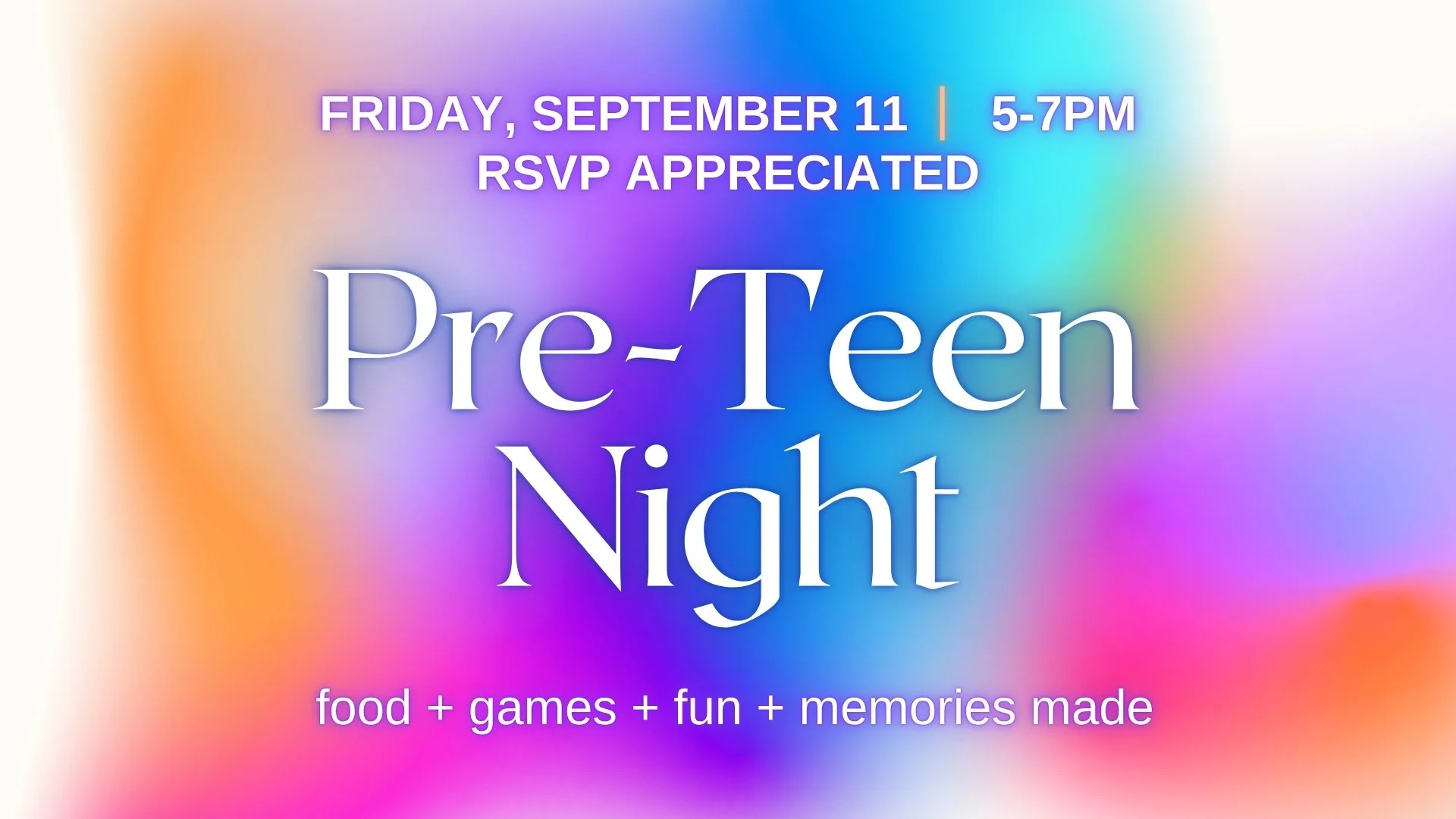 Pre-Teen Night