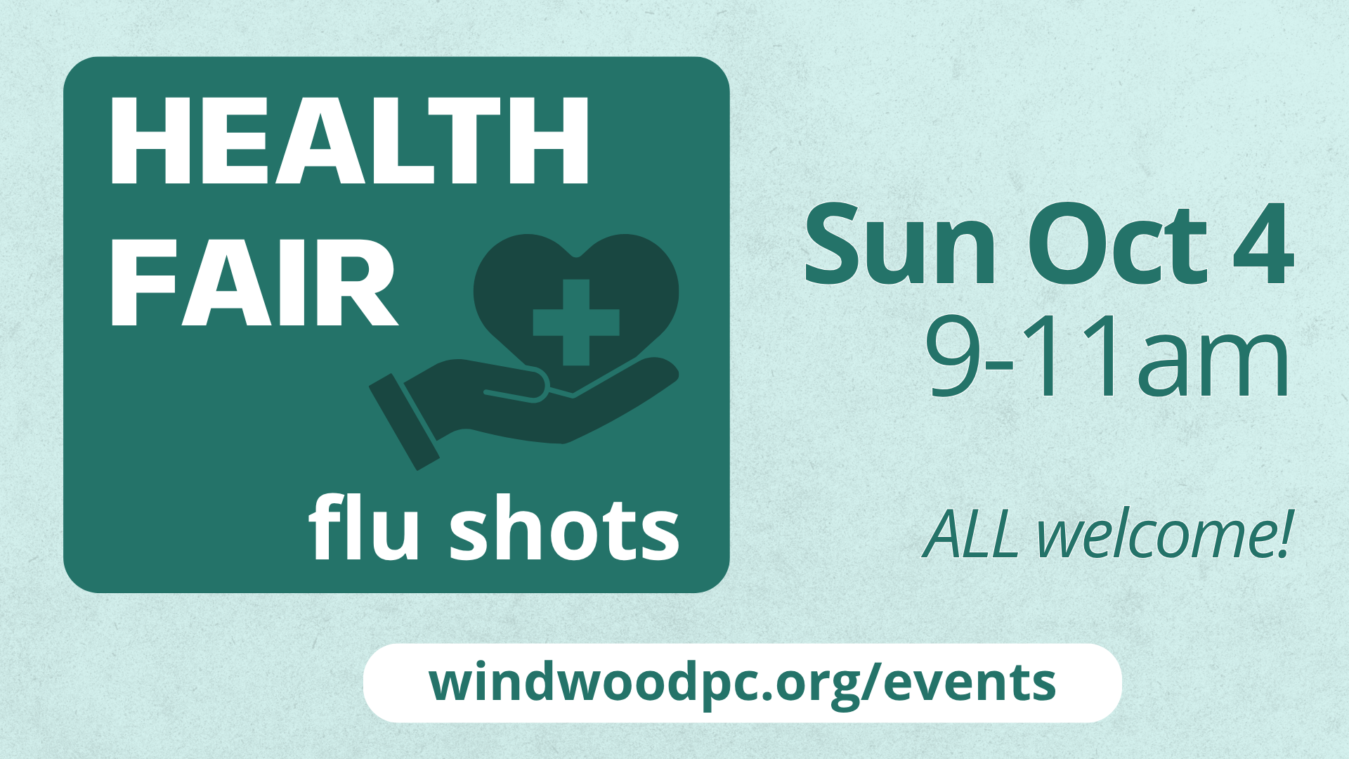 Health Fair - Flu Shots