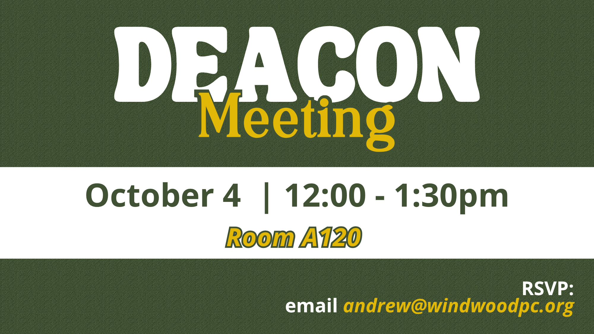 Deacon Meeting