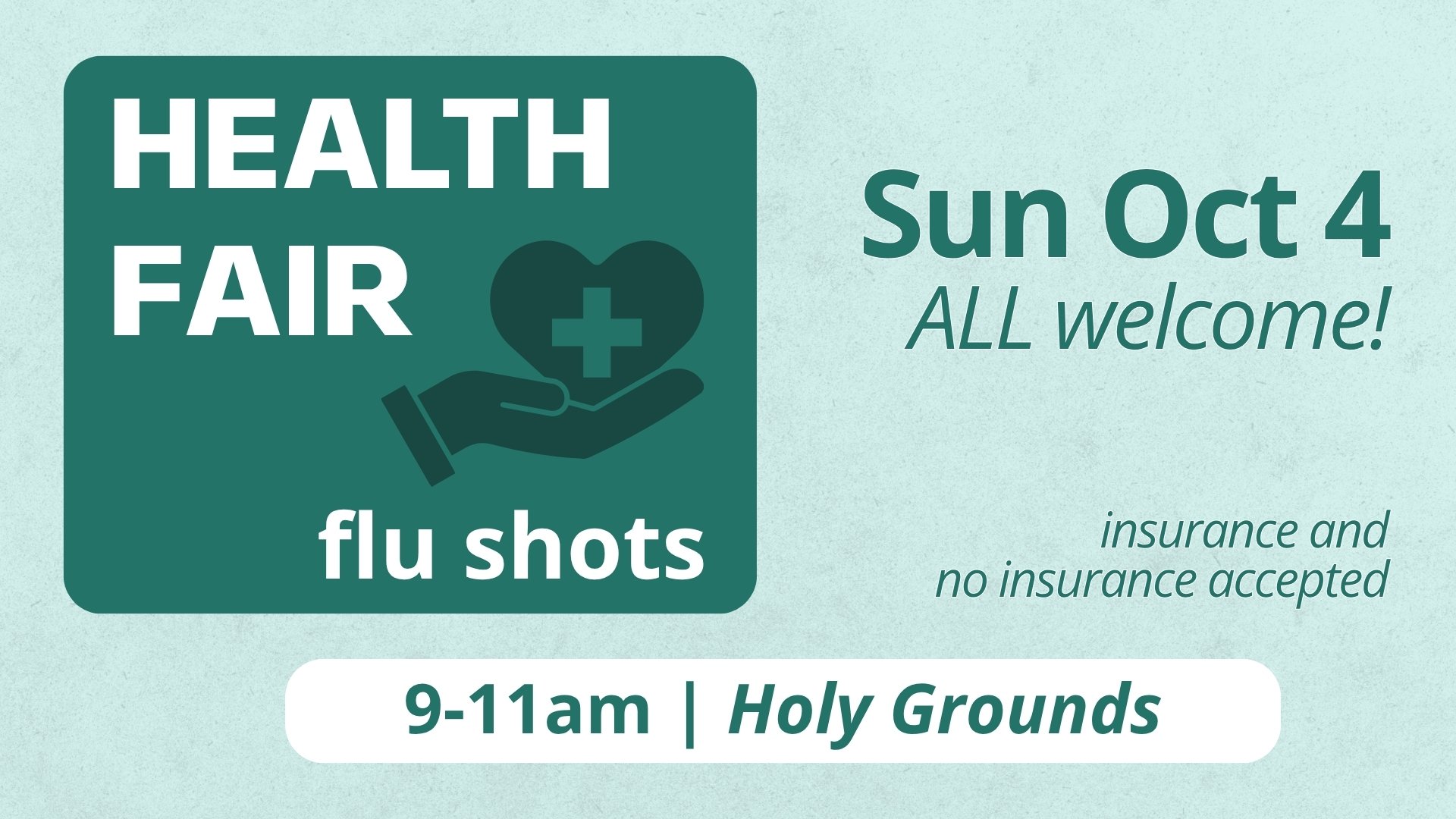 Health Fair - Flu Shots