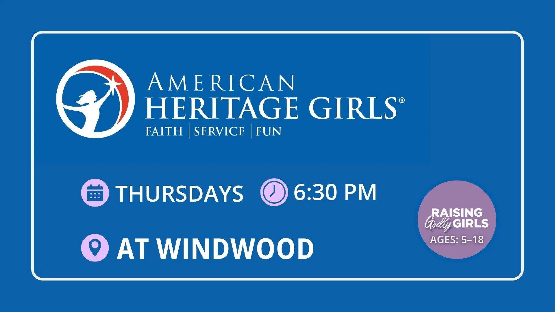 AHG — American Heritage Girls