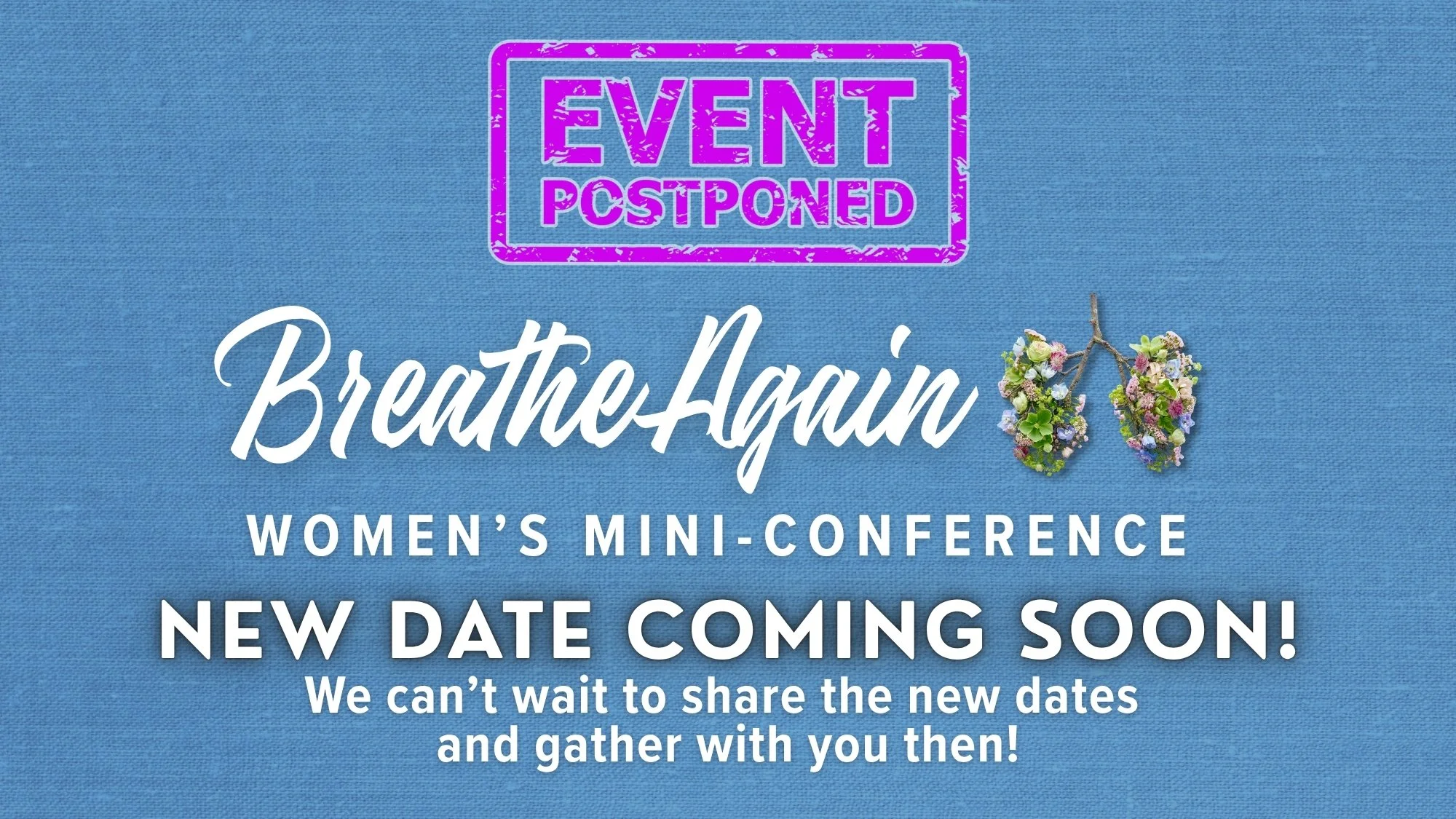 POSTPONED - Women's Ministry Mini-Conference