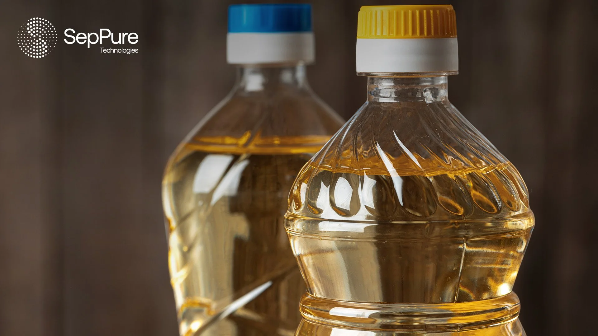 Image showing two bottles of vegetable oil