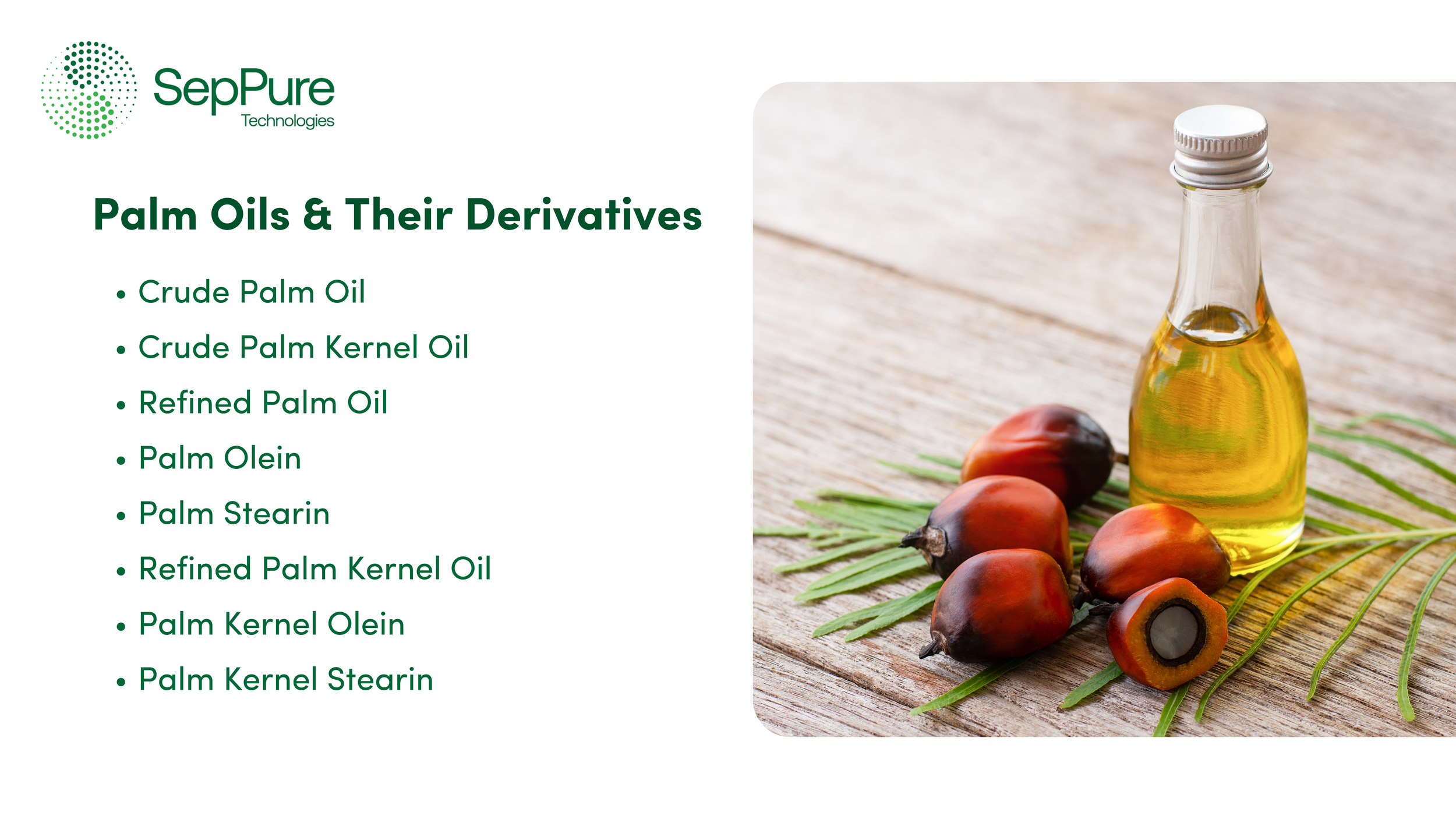 Brief overview of palm-based oil derivatives
