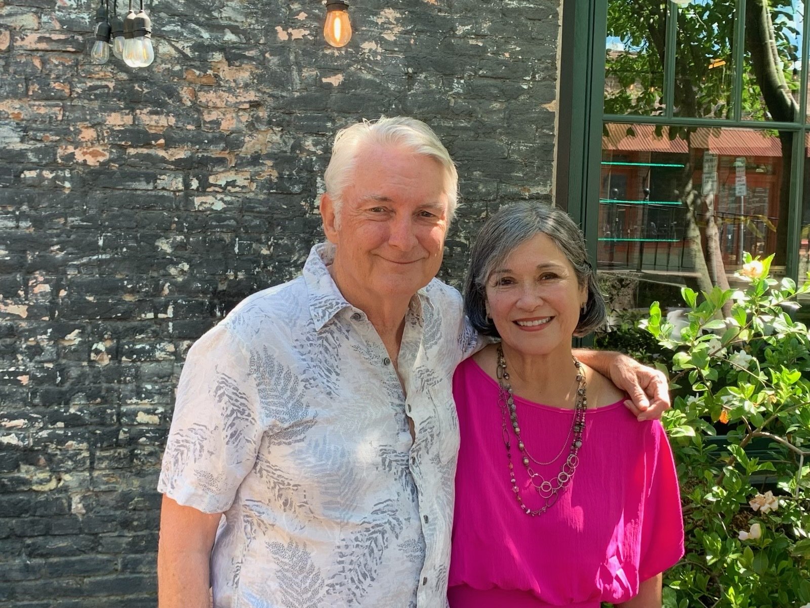 Author Maria Lynn Barrs shares a photo of her and husband of 45 years.