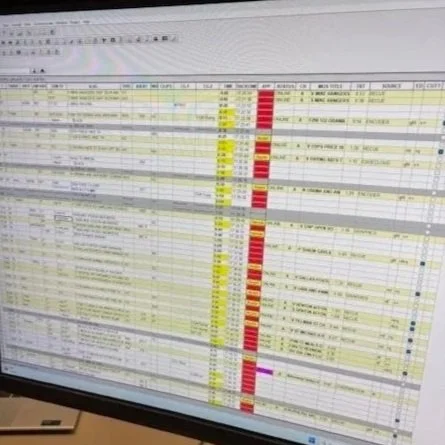 Newscast computer system - shared by author Maria Lynn Barrs