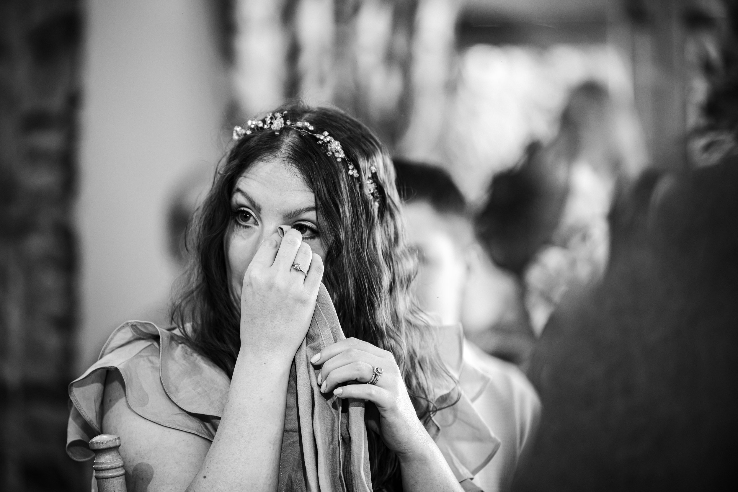 crying emotional bridesmaids