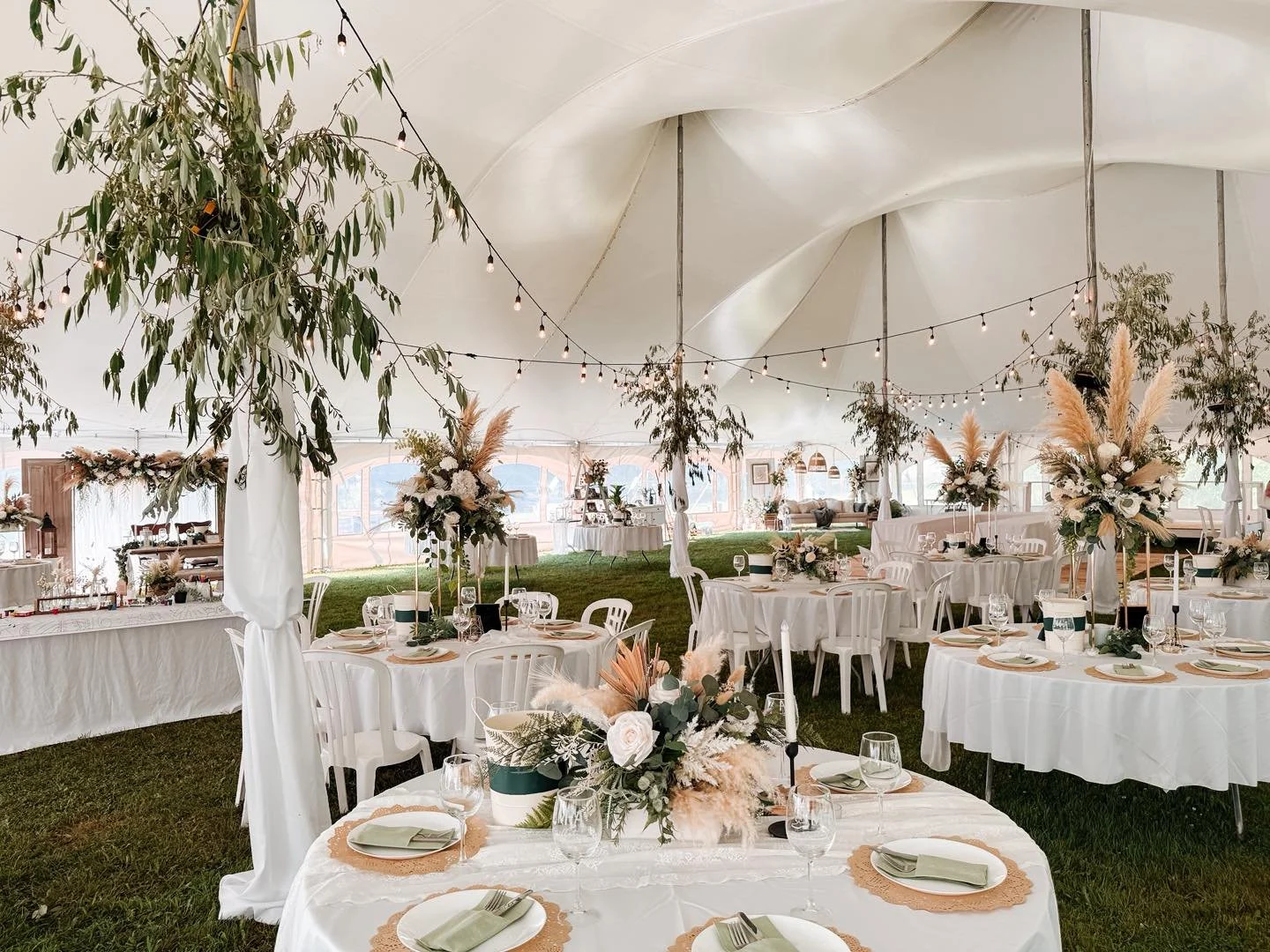 Chapiteaux 60'x80' pour mariage