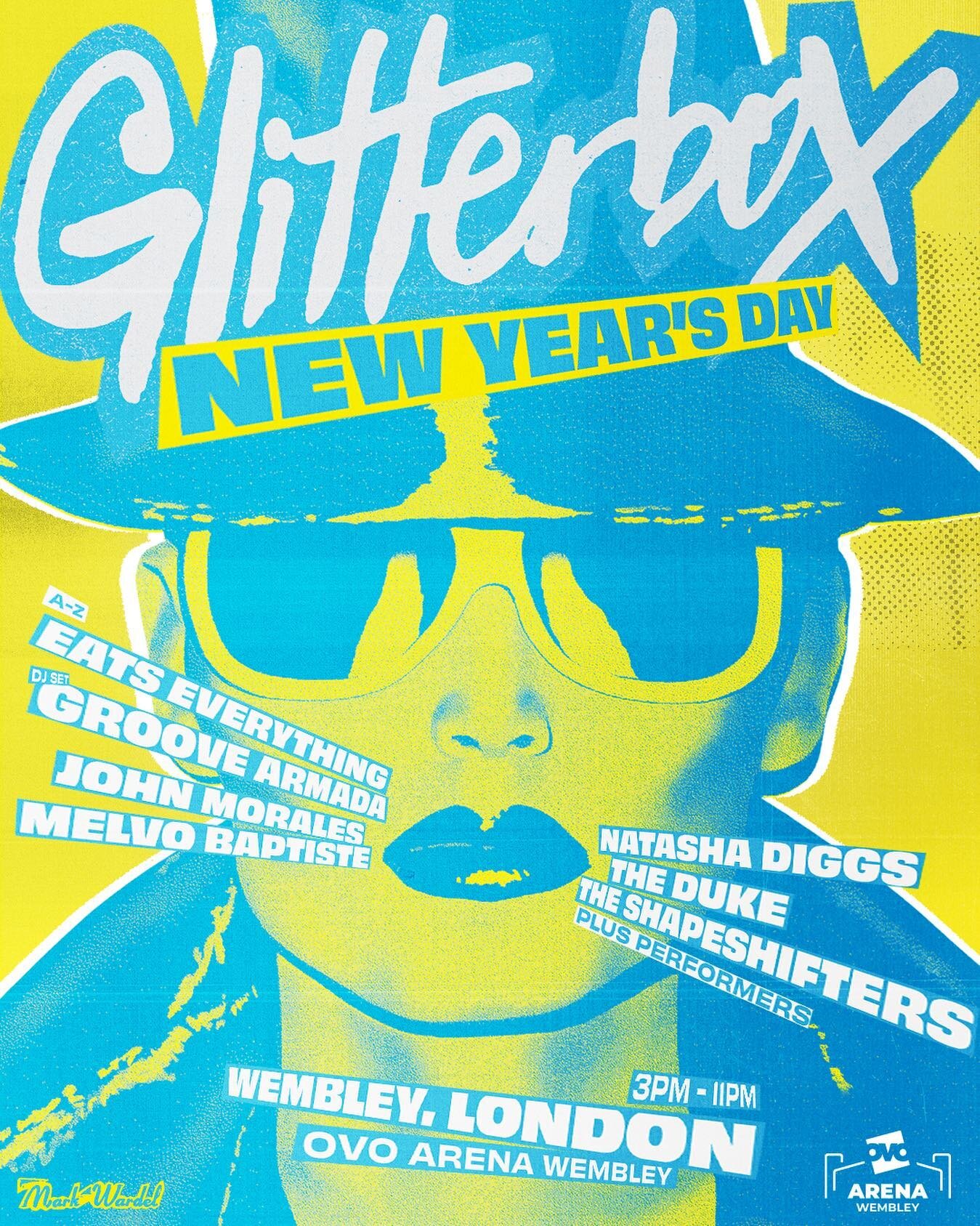 A good ol fashioned NYD session with the @defectedrecords and this tasty line up #glitterbox #wembley 

Let&rsquo;s go
