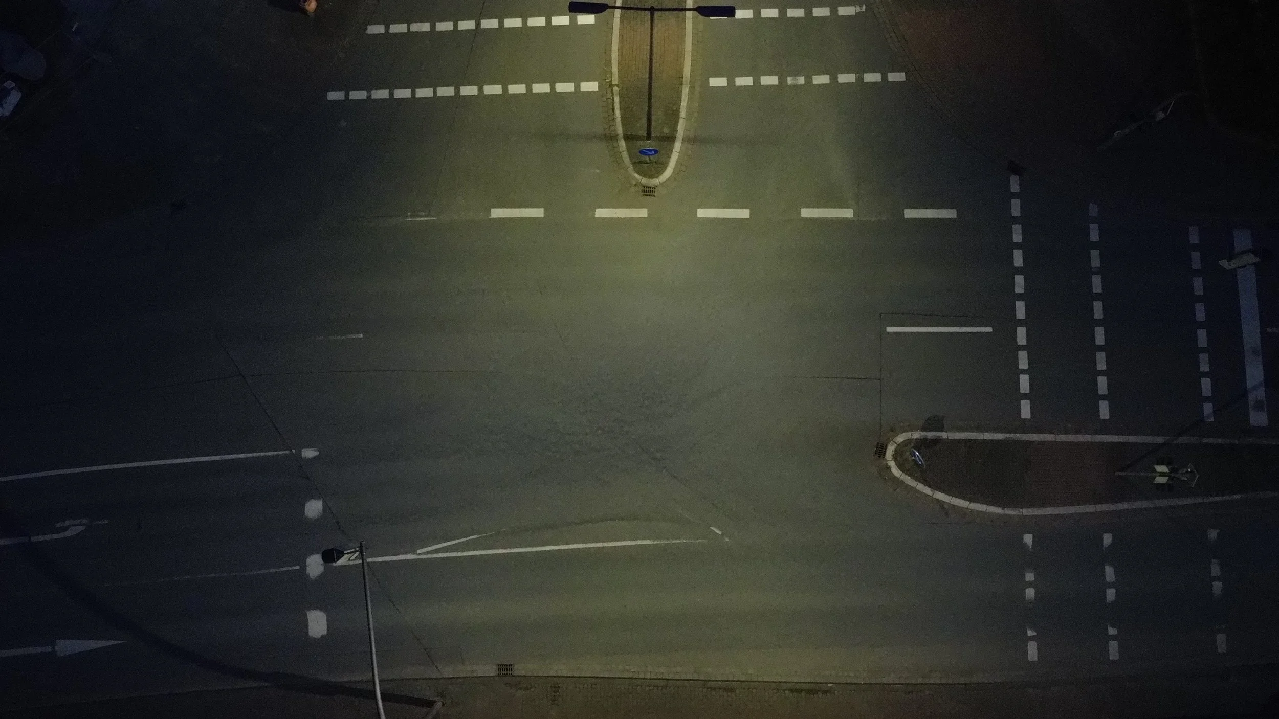 Kreuzungsbereich nach erfolgter Optimierung durch neuen Maststandort.
