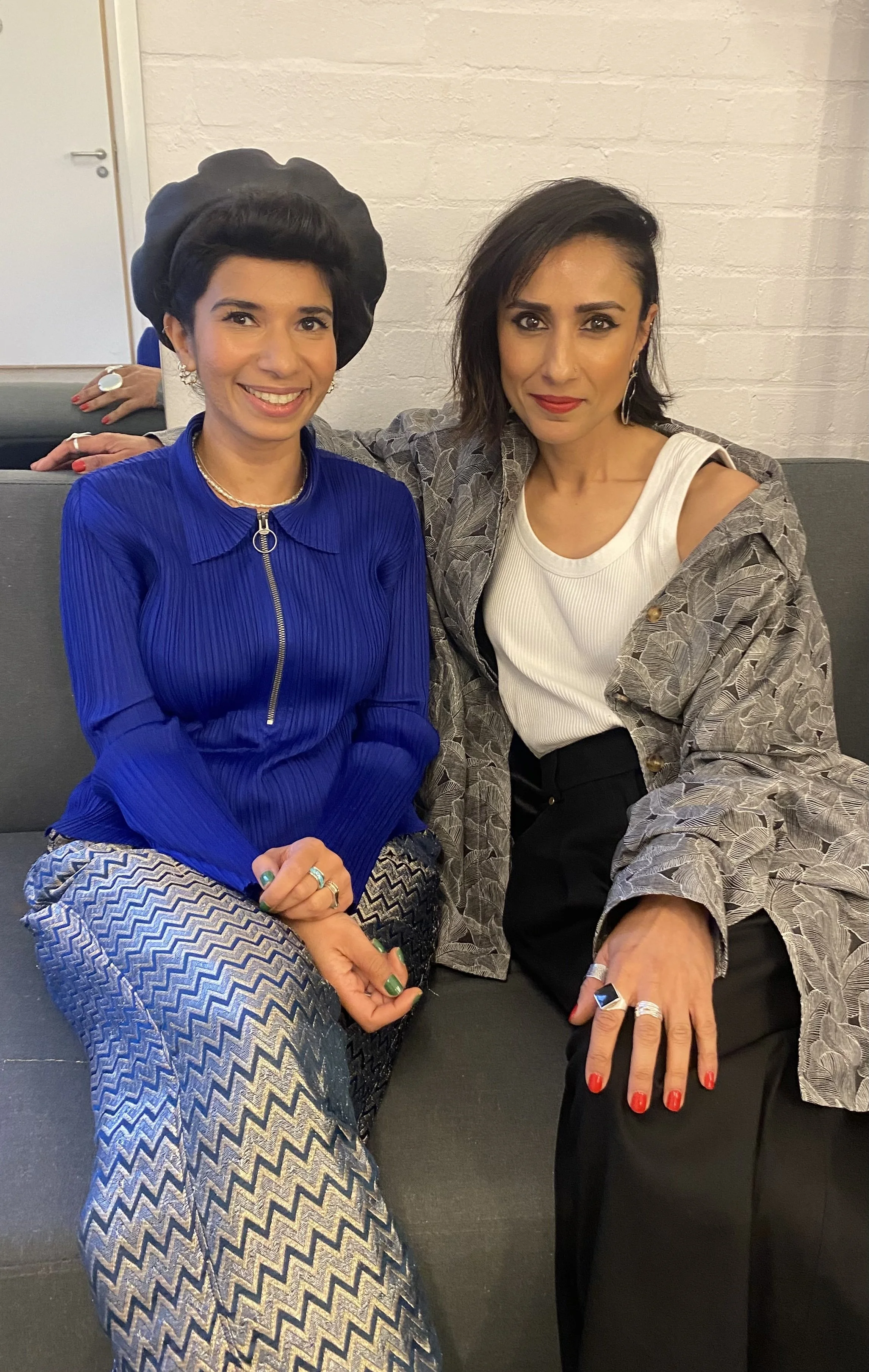 Anita Rani & Nabihah Iqbal backstage at Brighton Festival