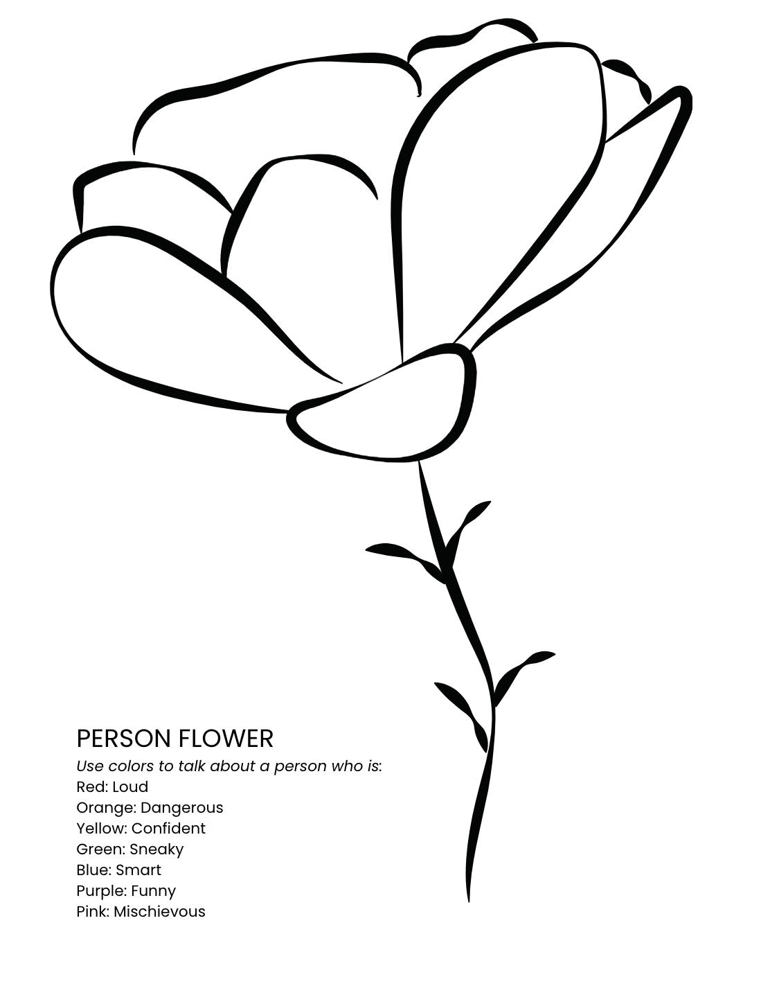Person Flower