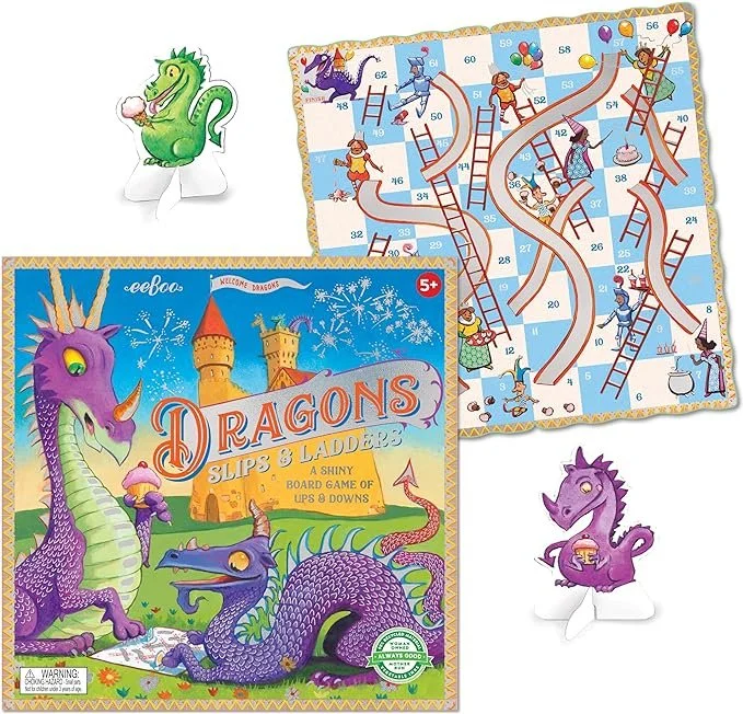 Dragon Slips and Ladders Game for Play Therapy with Kids