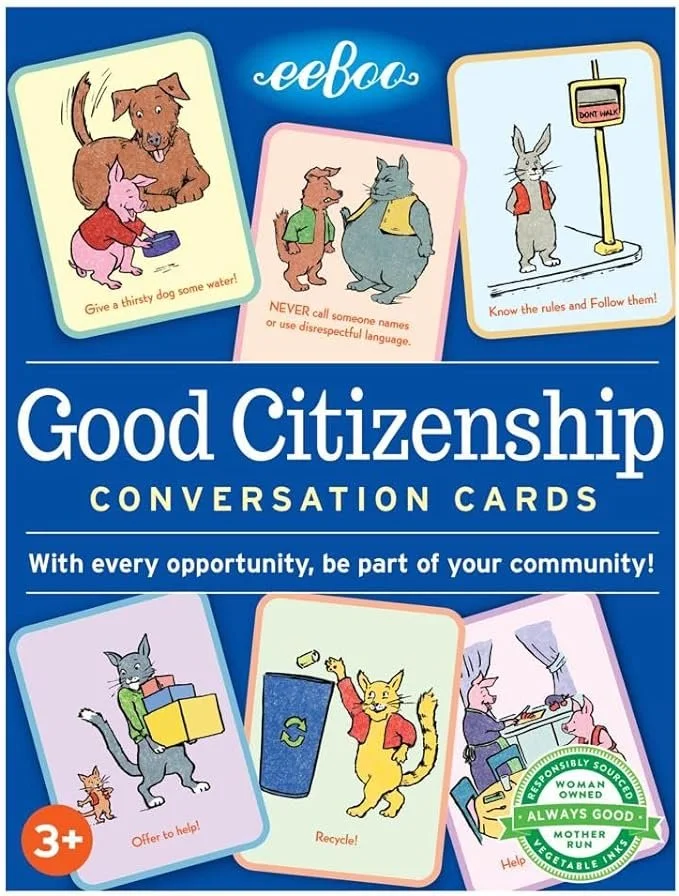 Good Citizenship Conversation Cards for Play Therapy with Kids