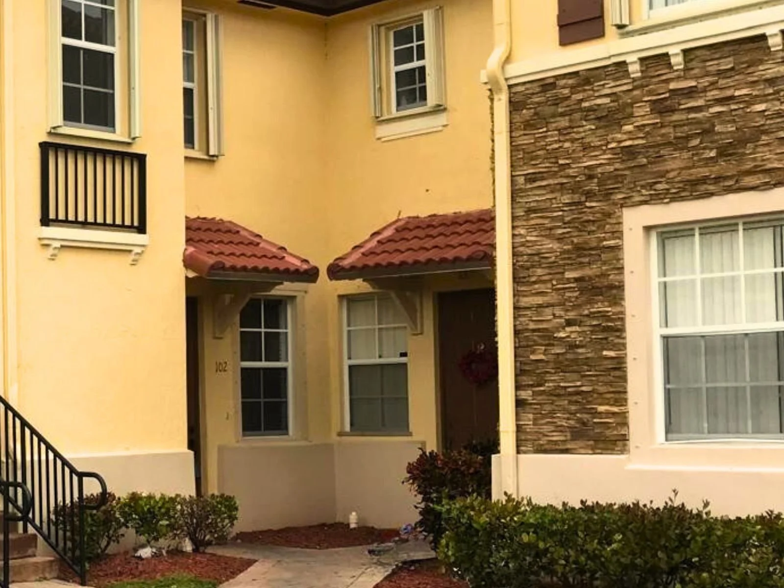 Townhouse located in a gated community at Homestead, Florida