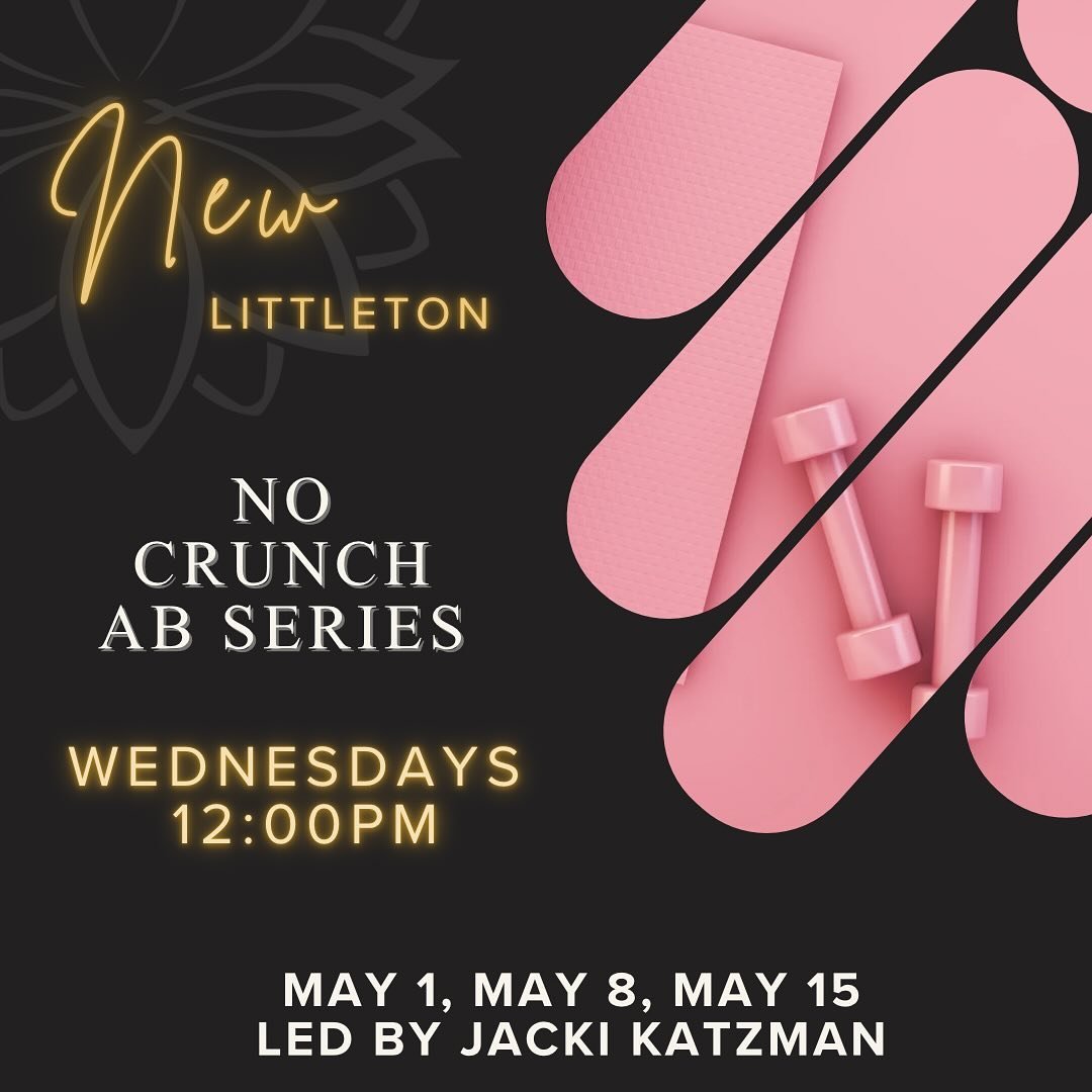 🚴&zwj;♀️Looking to strengthen that core for the start of gravel bike szn? Join movement mentor and pelvic floor specialist, Jacki Katzman, for a NO CRUNCH ab workout series starting Wednesday, May 1st 12:00pm in Littleton. This class will run for th
