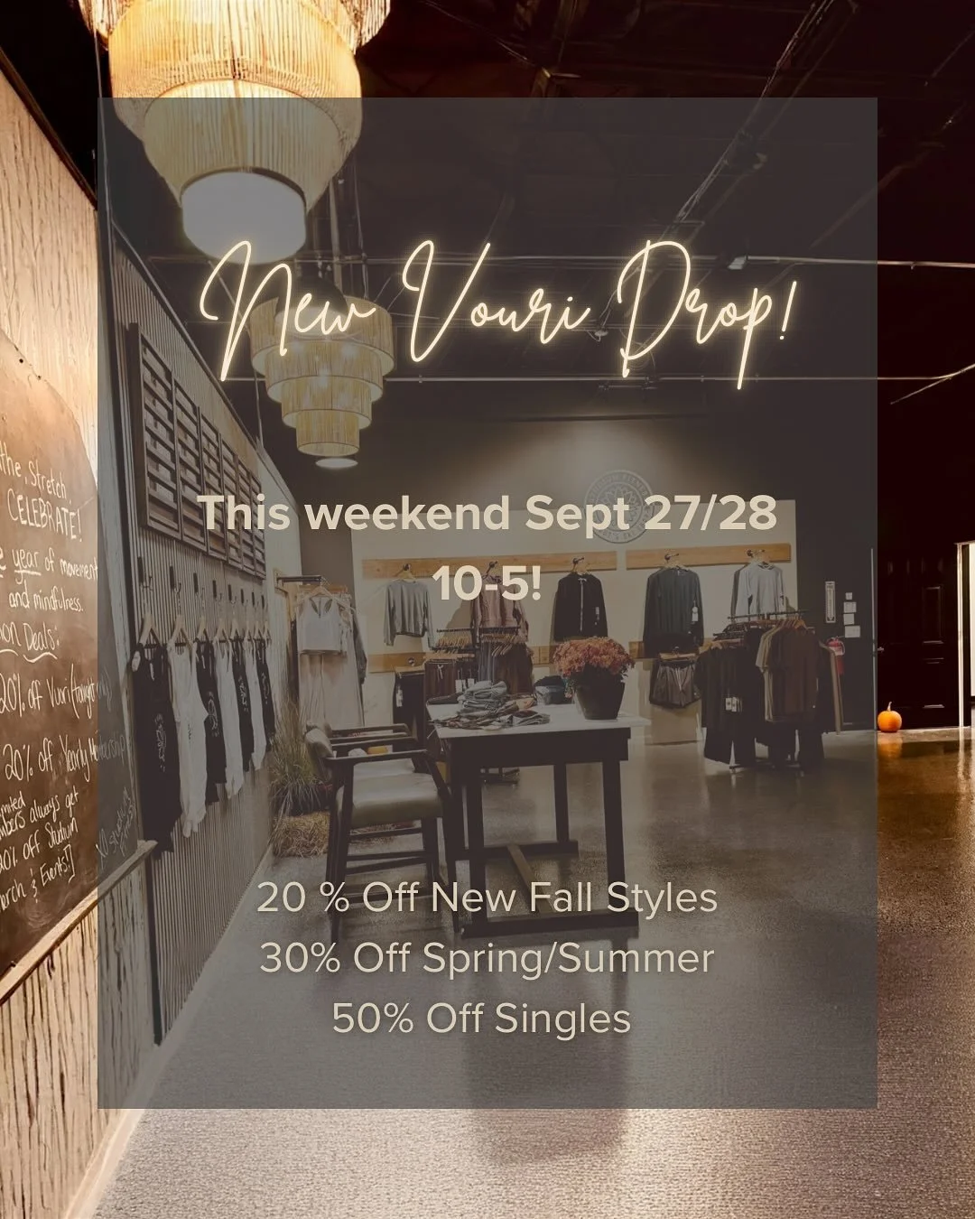 Enjoy the beautiful Fall 🍂 weekend everyone ☀️☀️🍁

If you&rsquo;re in the Littleton area make sure to stop and shop the New Fall @vuoriclothing Styles in our collab shop with @lahouts. 10-5 both Saturday &amp; Sunday.
✨20% Off New Fall for the week
