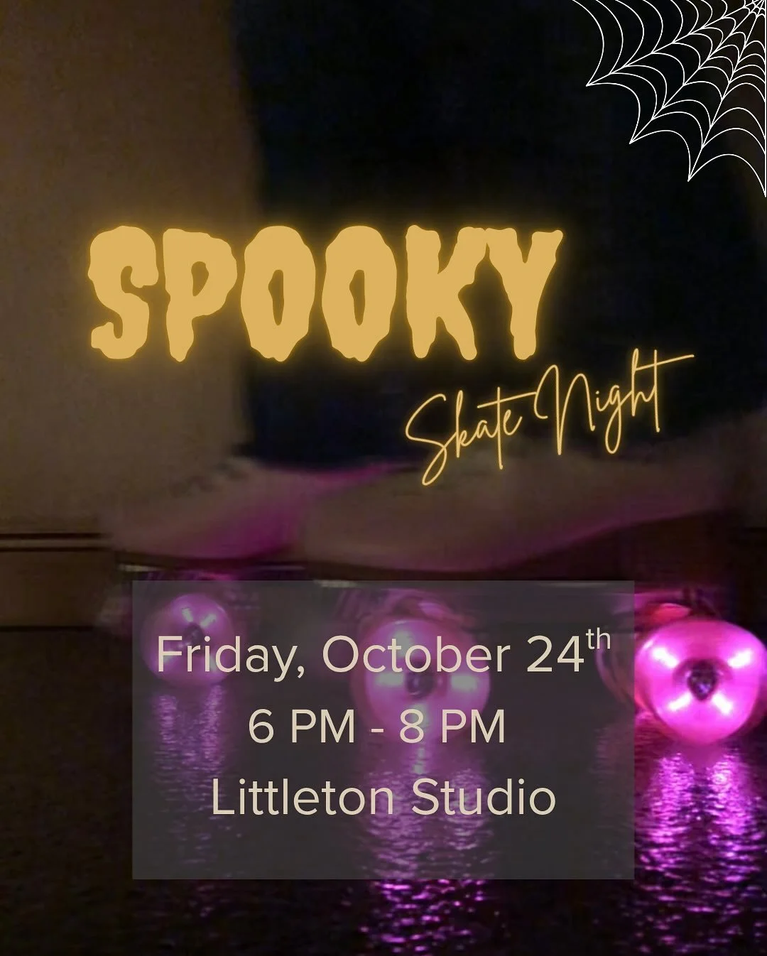 For those of you who love a good scare, we have some events for you!! Costumes that you are able to move around and exercise in are encouraged! 

&mdash; Friday, Oct 24th 6 - 8 PM Spooky Skate Night
&mdash; Wednesday, Oct 29th 6:30 - 7:30 PM Freaksho