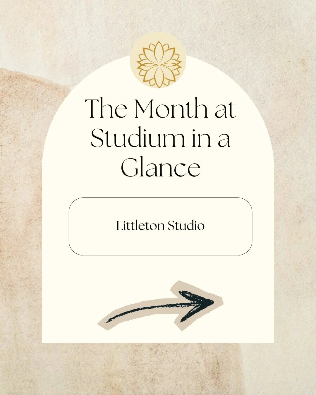 This is what our month looks like at our Littleton Studio. Save this post, choose your days, then book. We are excited to have you 💫
