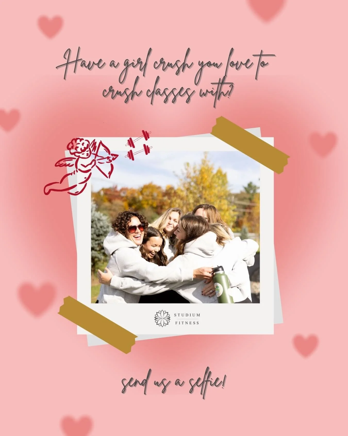 Calling all Galentines!

Send us a photo of you and your friends from Studium taking a class for the chance to receive a Studium branded tank!

Here&rsquo;s How
1. Head to our link in bio.
2. Complete the Google Form and upload your photo.
3. We&rsqu