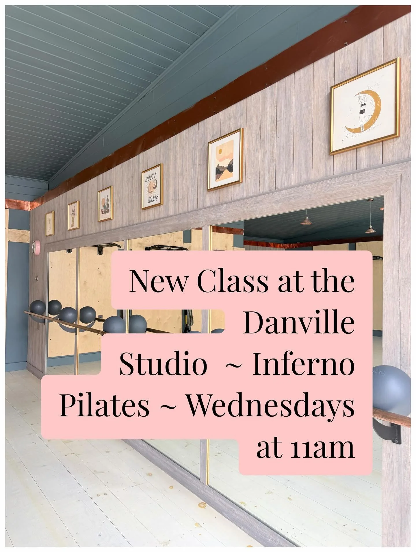 Starting this Wednesday✨✨💕 Sign up on the App.

@alicia_notkeys is teaching Inferno Pilates ~ a low impact, high intensity workout based on Pilates principles with focus on activating the core and glutes. There will be sets of cardio and abs exercis