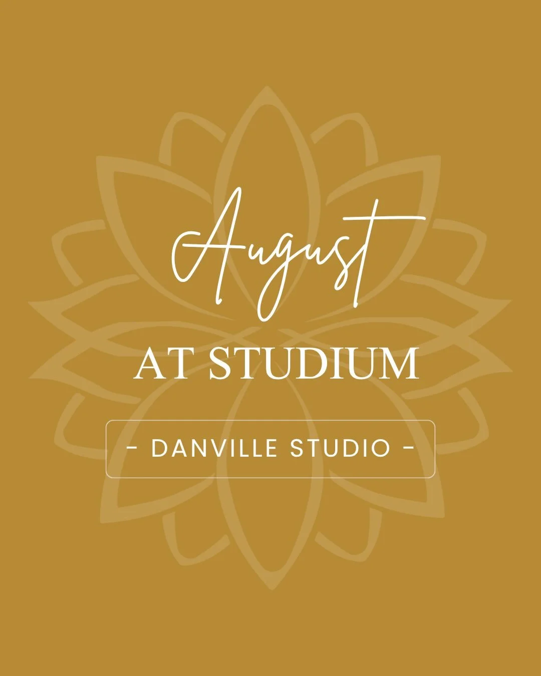 We&rsquo;ve been enjoying sunny mornings at the newly refreshed Danville Studio and loved welcoming Cassie back for a few classes!

You&rsquo;ve been consistent all season so no schedule changes from us! We look forward to spending the remaining summ
