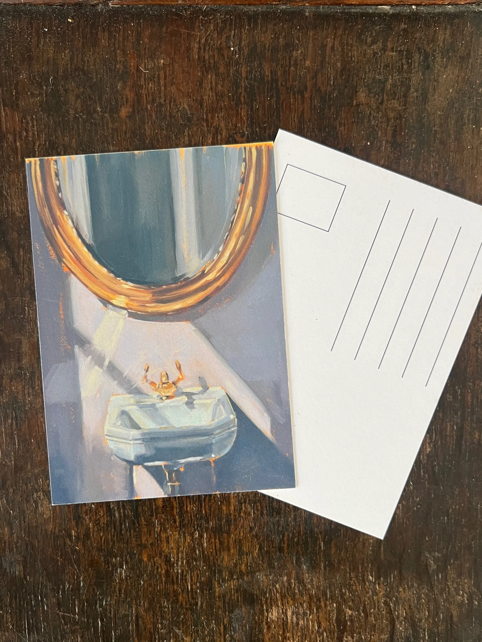 Postcard/Mini Print ‘Morning light in the Bathroom’