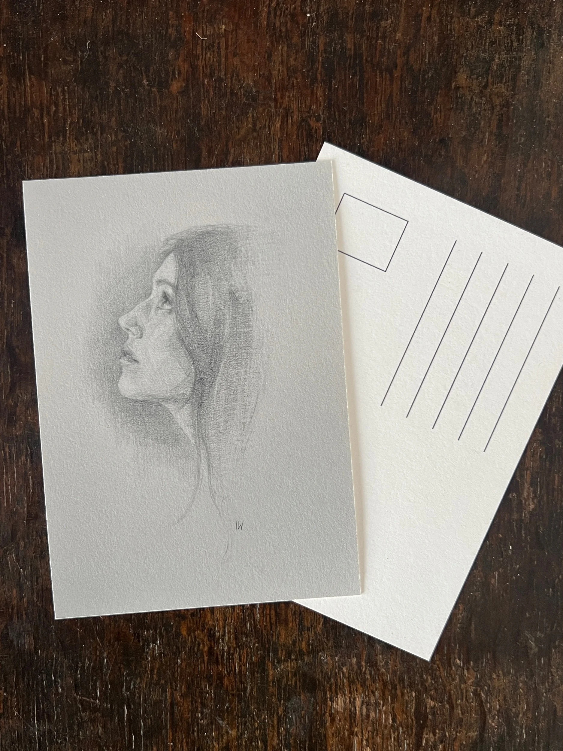 Postcard/Mini Print ‘Portrait Sketch’