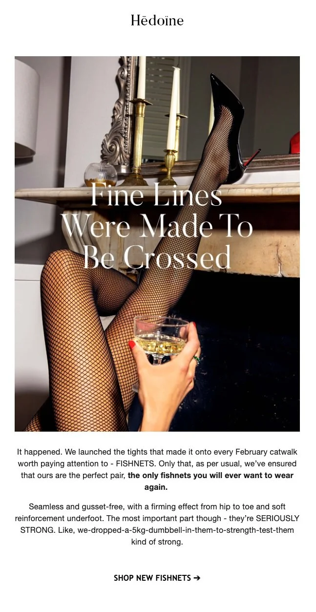 Hēdoïne Fishnet launch email.jpg