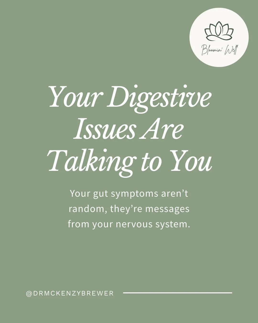 If you're dealing with digestive issues AND crushing exhaustion, this isn't a coincidence.
Your gut symptoms are actually nervous system symptoms in disguise.

I see this constantly with the high-achieving women I work with:
&rarr; Eating &quot;perfe