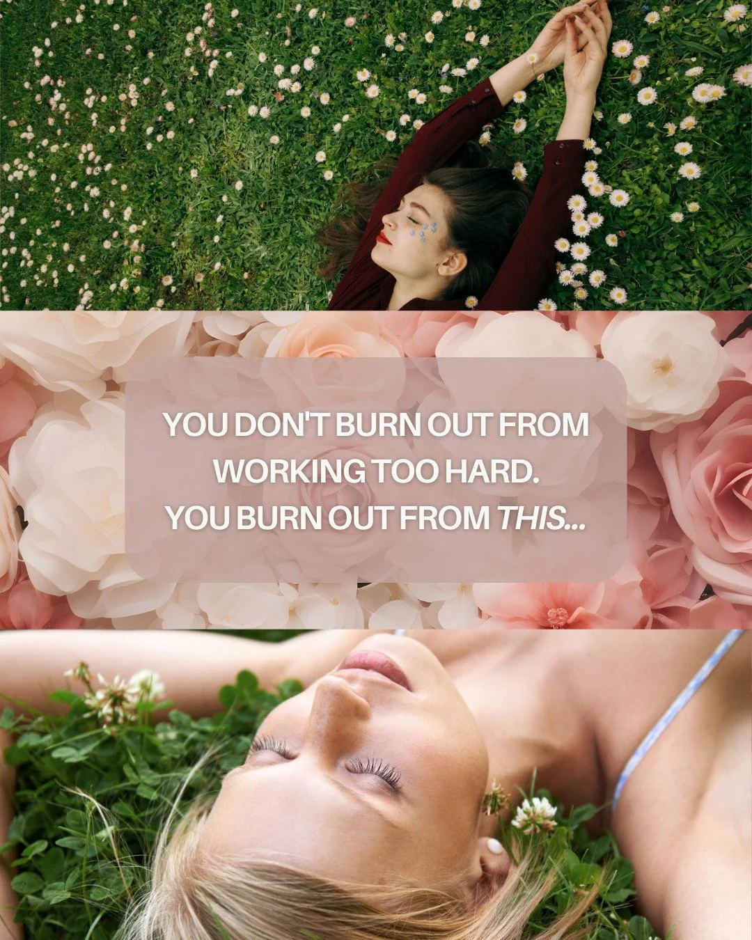 You didn't burn out because you're weak.

You burned out because you've been running on a nervous system pattern that was never sustainable.

You've spent years (maybe decades):
&rarr; Saying yes when your body screamed no
&rarr; Pushing through exha
