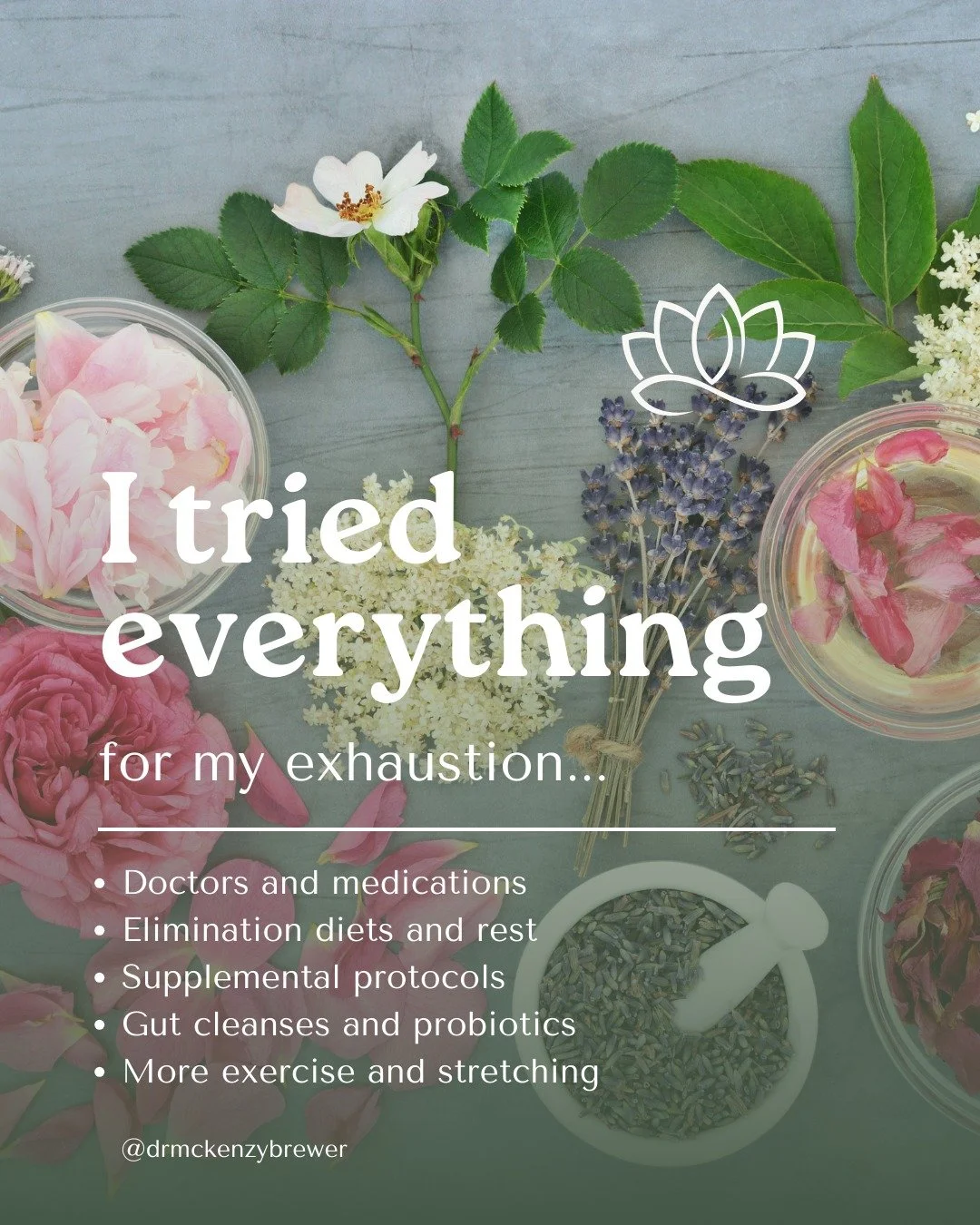 I tried everything for my exhaustion before I understood this one thing...
I was bedridden for 8 months.
I cut out every &quot;inflammatory&quot; food. Took all the supplements. Did all the &quot;right&quot; things.
And I still couldn't get out of be