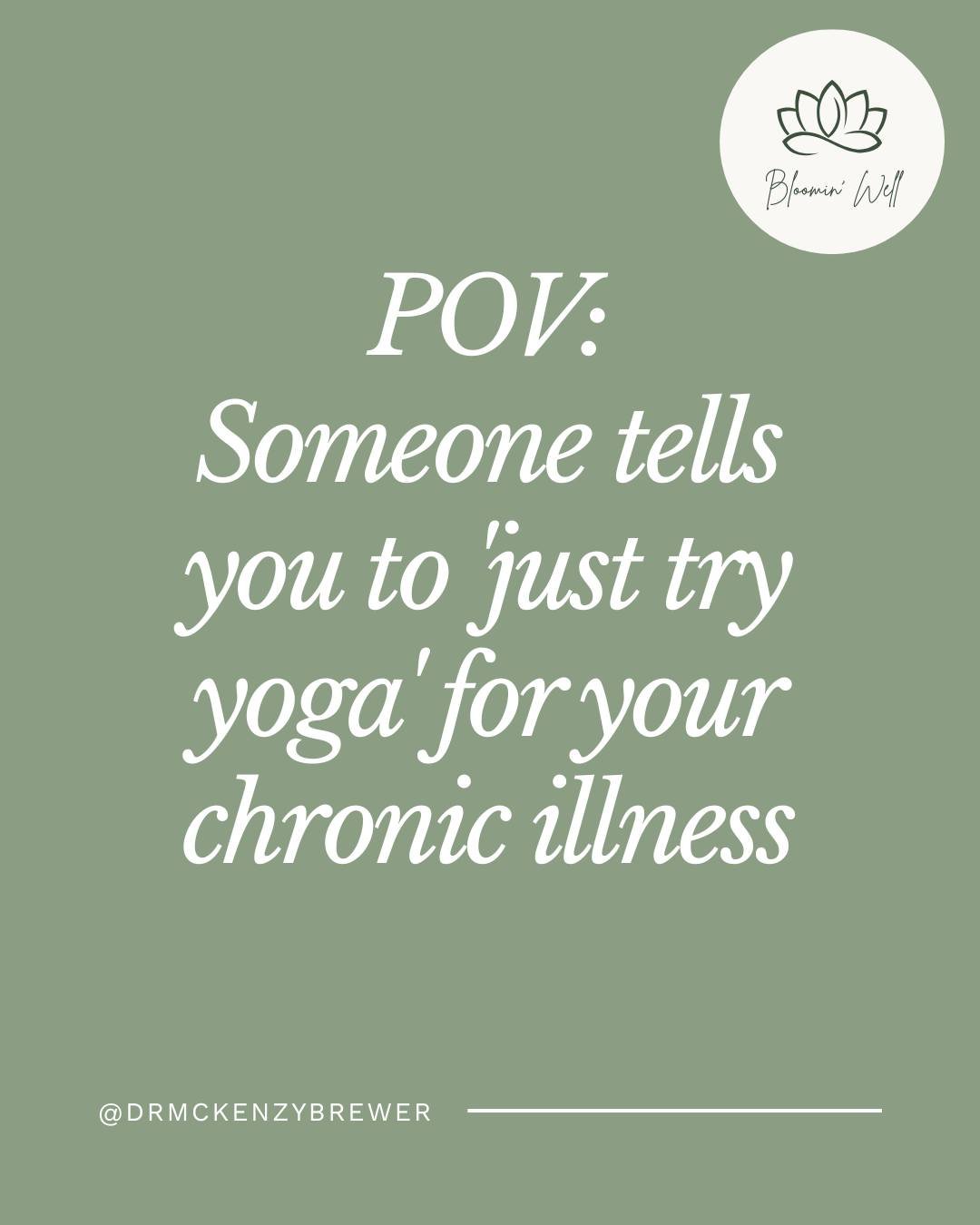 Well-meaning advice hits different when you're in survival mode.

"Have you tried yoga?"

"What about going for walks?"

"Exercise will give you energy!"

"You just need to move your body."

And you want to scr
