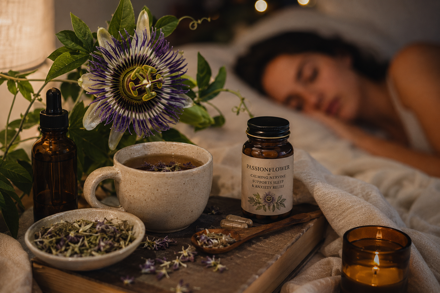 Passionflower for Sleep and Anxiety: How This Nervine Calms the Mind That Won't Shut Off at Night