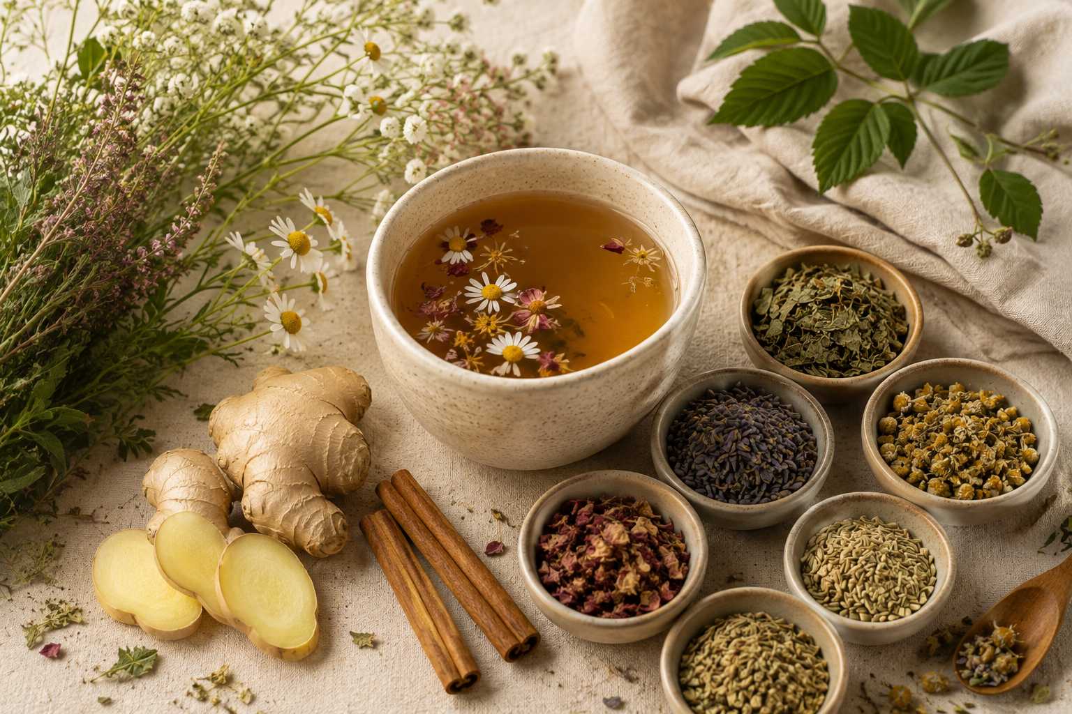 The Best Herbal Tea for Period Cramps, Heavy Bleeding &amp; Hormone Support: 10 Herbs Explained