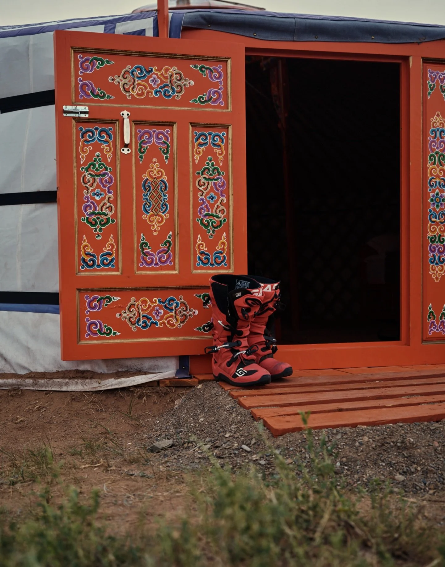 Gasgas meets heritage at our private @huskylodge_mongolia, built solely for our riders.
#onceinalifetime 

 @gasgas.official 
#mongolia