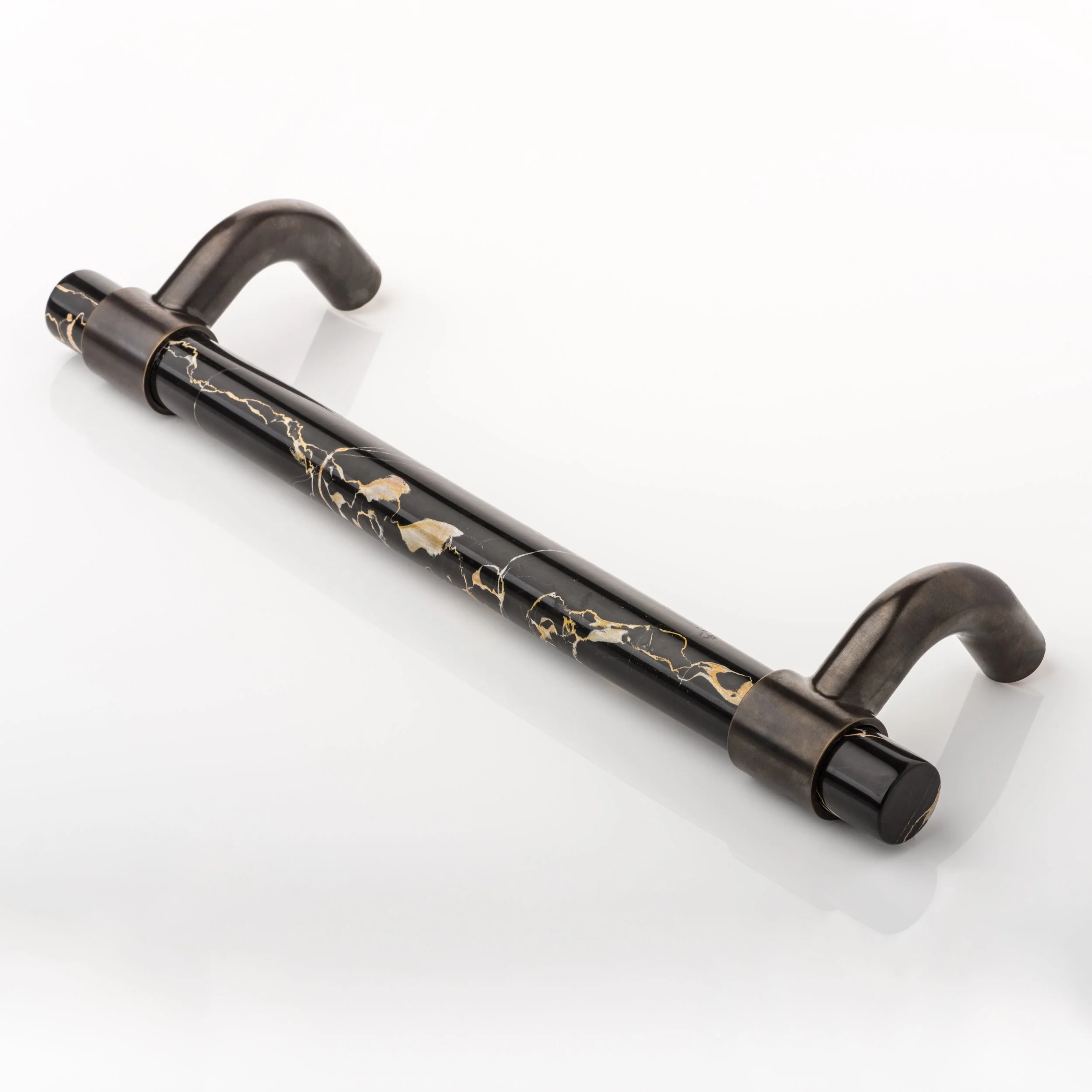 Collett Single Cranked Marble Door Pull Joseph Giles