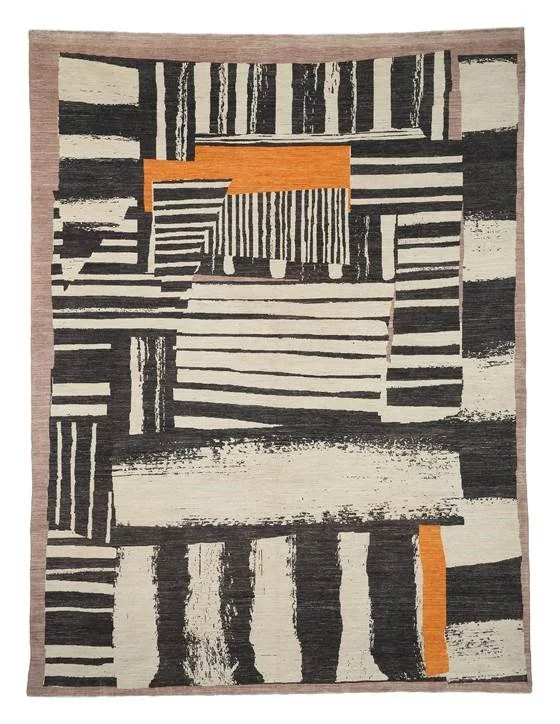 Assembled Stripe Rug
