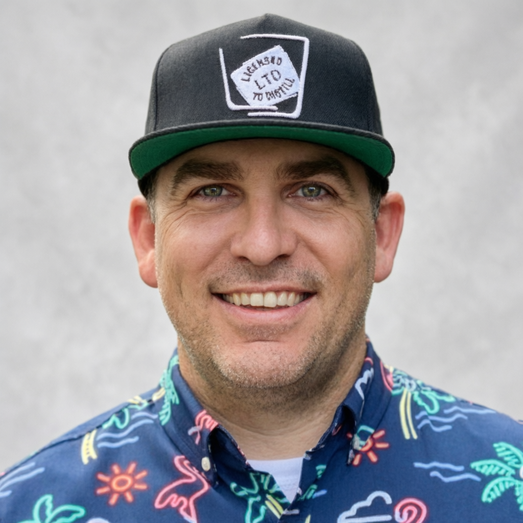 A photo of Jabin Troth, Founder and CEO of Licensed to Distill.