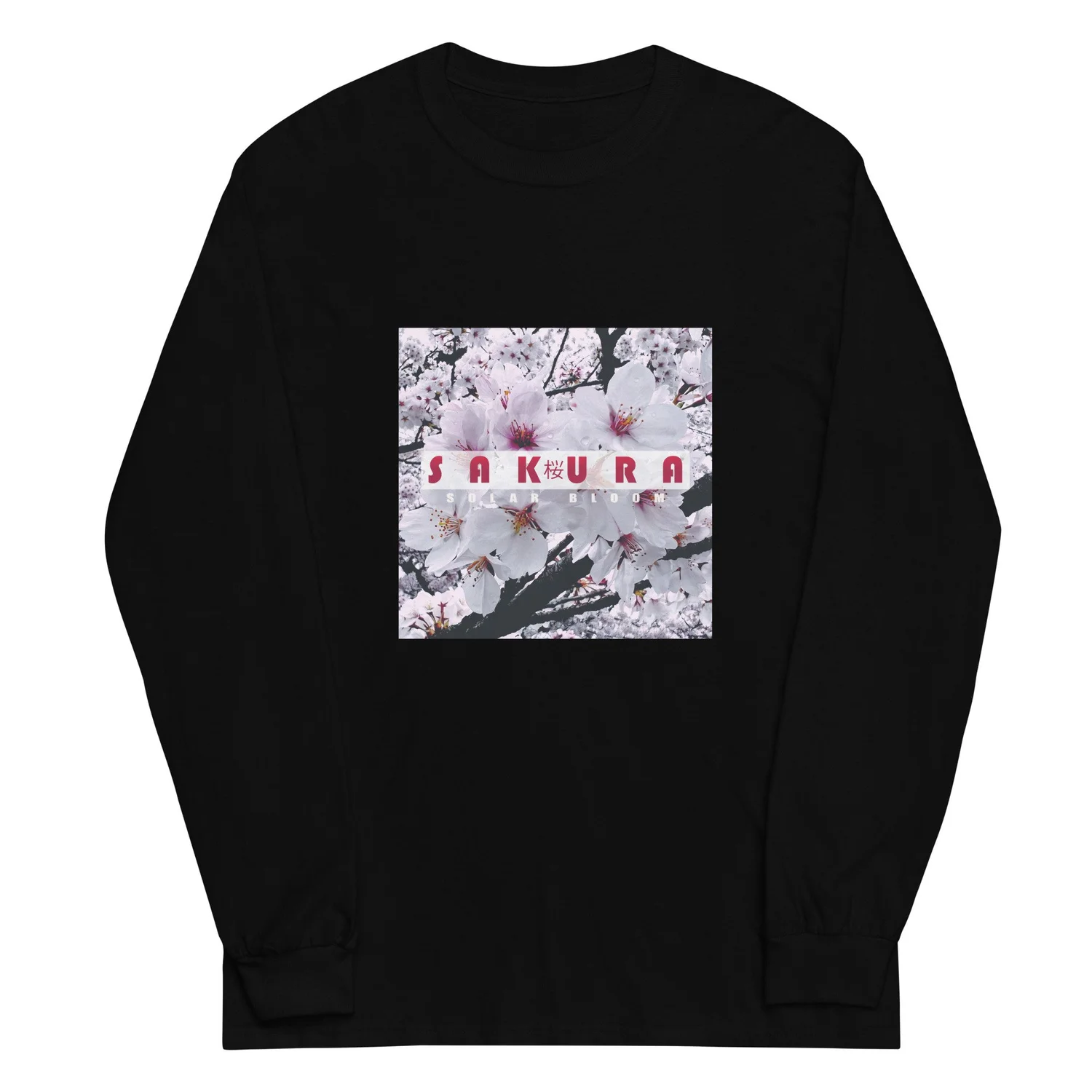 Sakura Album Cover Long Sleeve Shirt — Solar Bloom