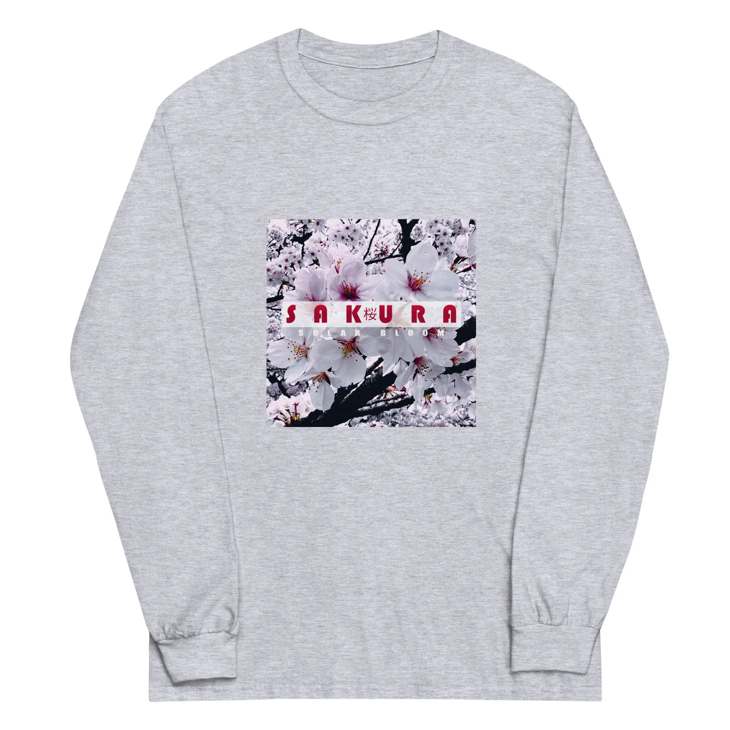 Sakura Album Cover Long Sleeve Shirt — Solar Bloom
