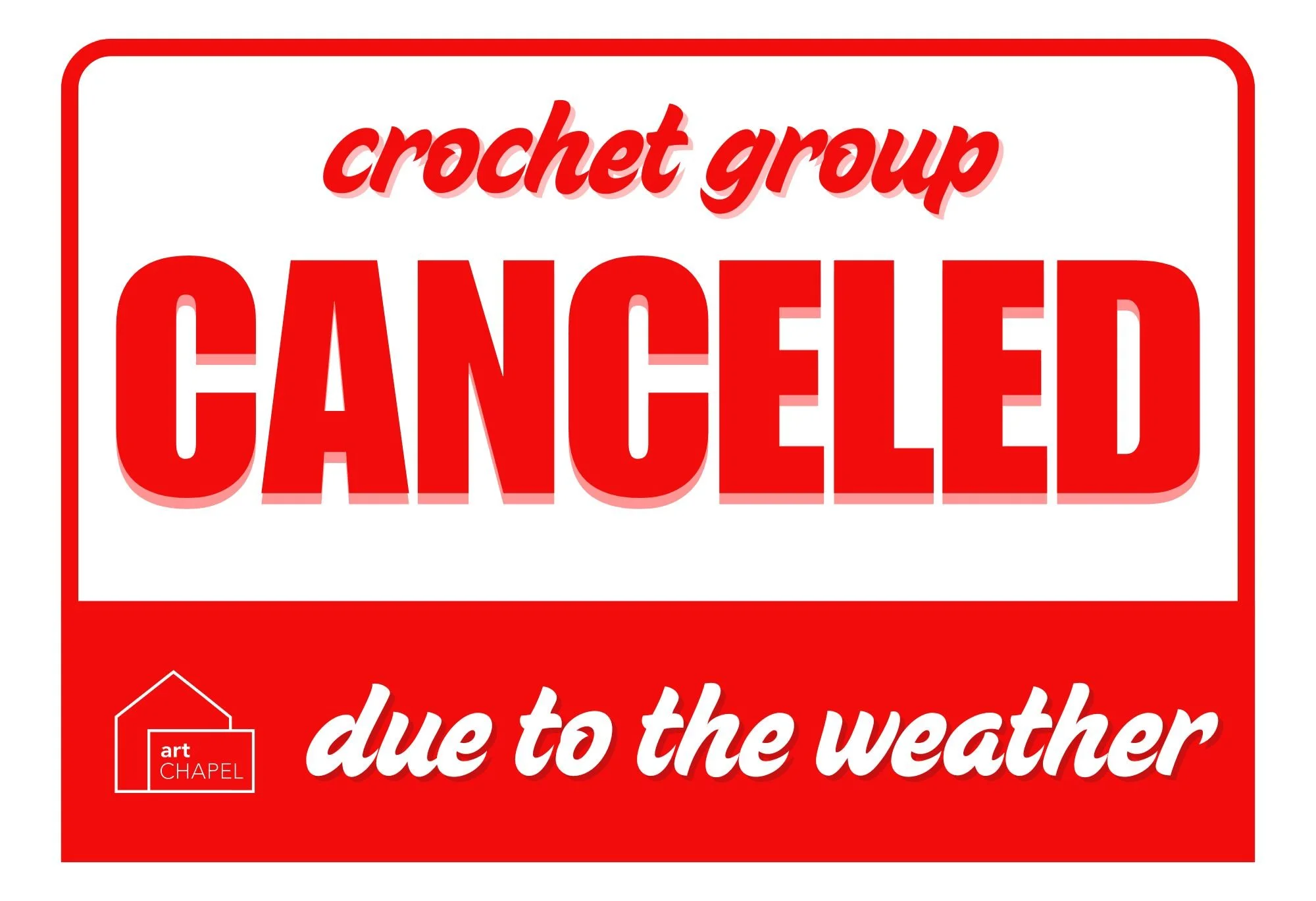 Crochet Group 6PM CANCELED