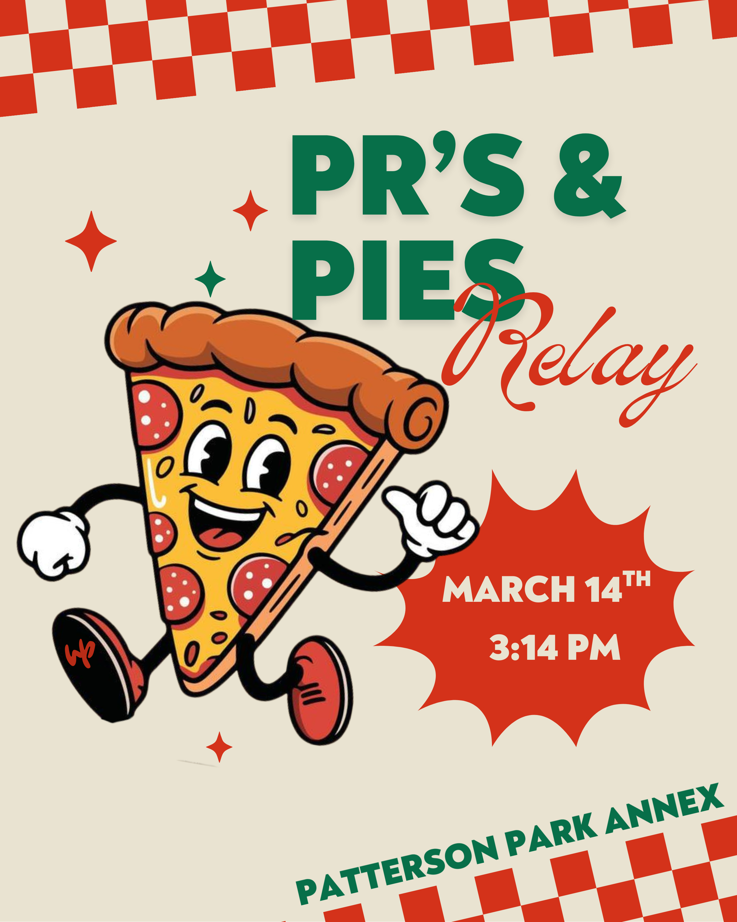 PR's and Pies Relay Race