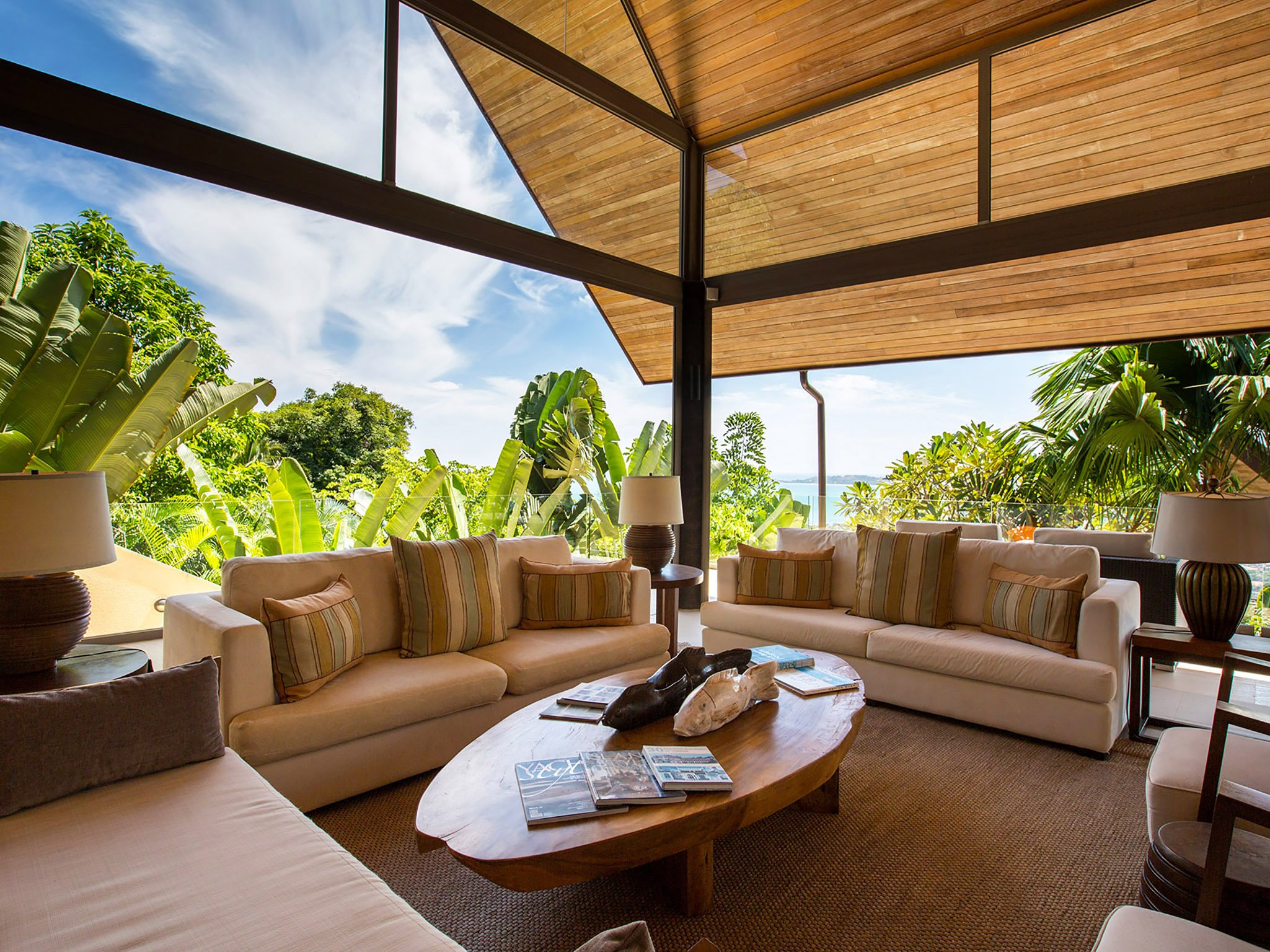 Purana Residence Living Area-Panacea Retreat- Samui
