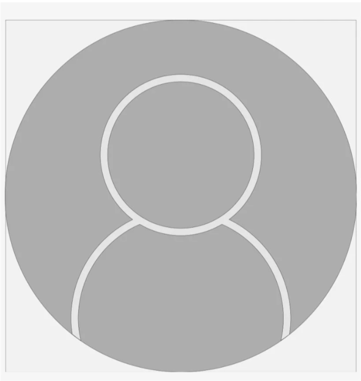 Silhouette of a person in a circular avatar with a gray background.