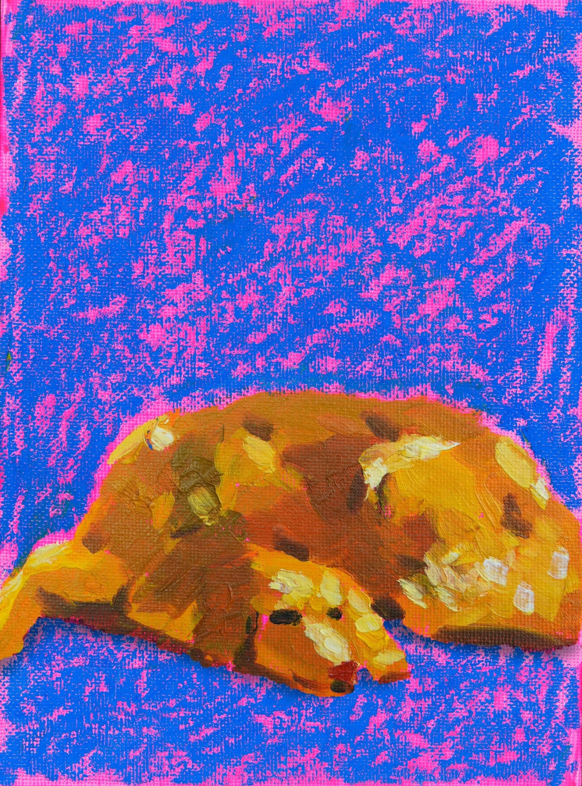 acrílico + óleo + pastel al óleo