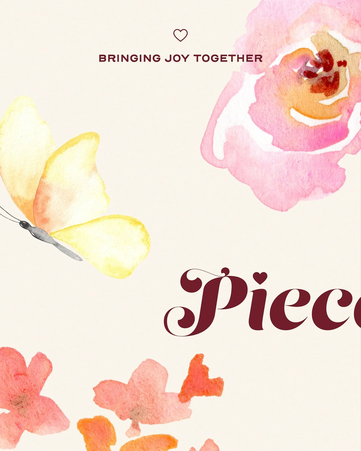 I&rsquo;m soooo excited to introduce our next little brand reveal for Piece of Our Heart &mdash; a heartfelt puzzle brand designed to bring people together through creativity, calm, and connection. 💕

This joyful, feminine brand identity captures th