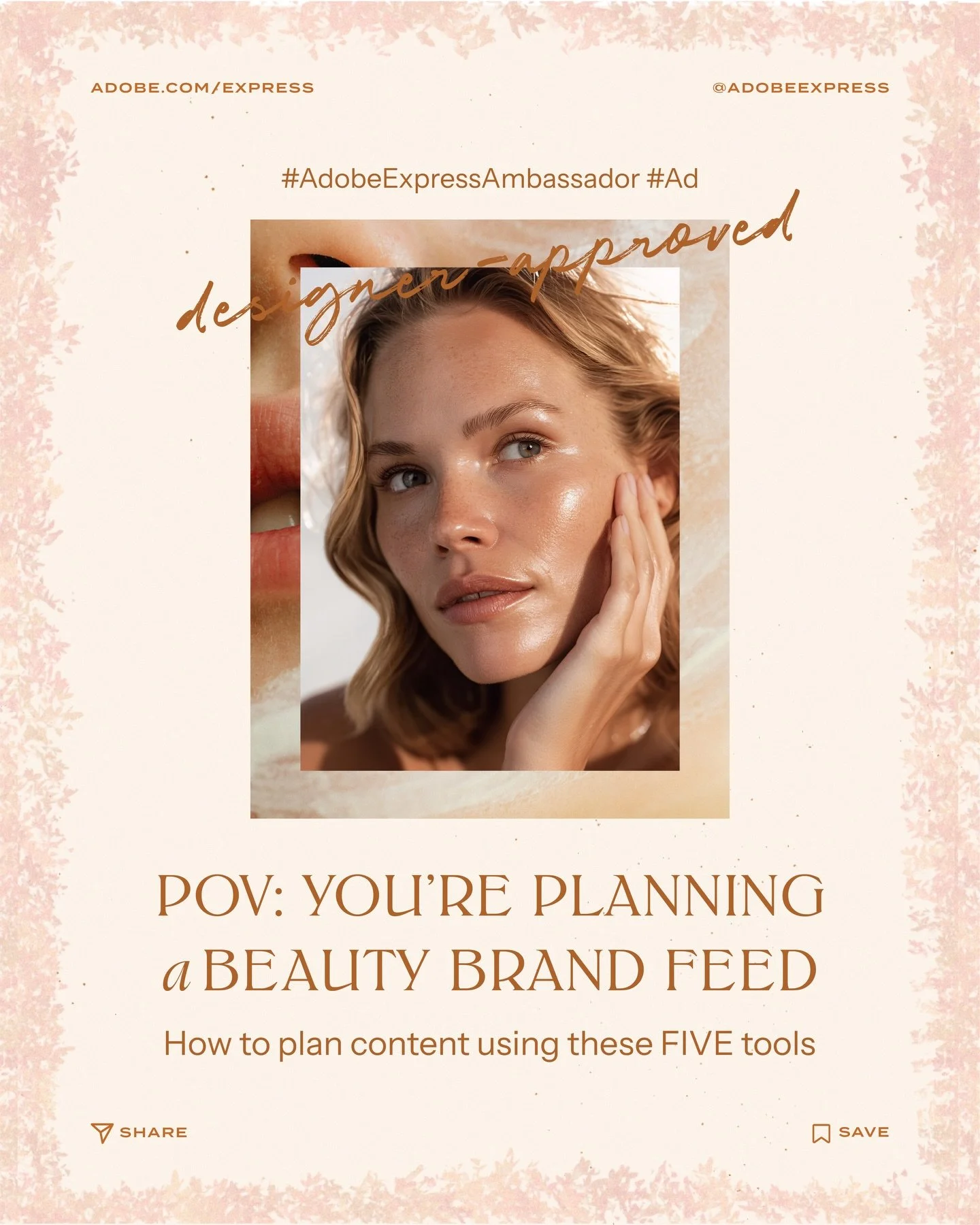 POV: You&rsquo;re planning a beauty brand feed. 💋

Here&rsquo;s how I plan, design, edit, and schedule content all in one place using Adobe Express. 

Save this for your next content planning day ✨ 

#AdobeExpressAmbassadors #Ad #HowToAdobeExpress 
