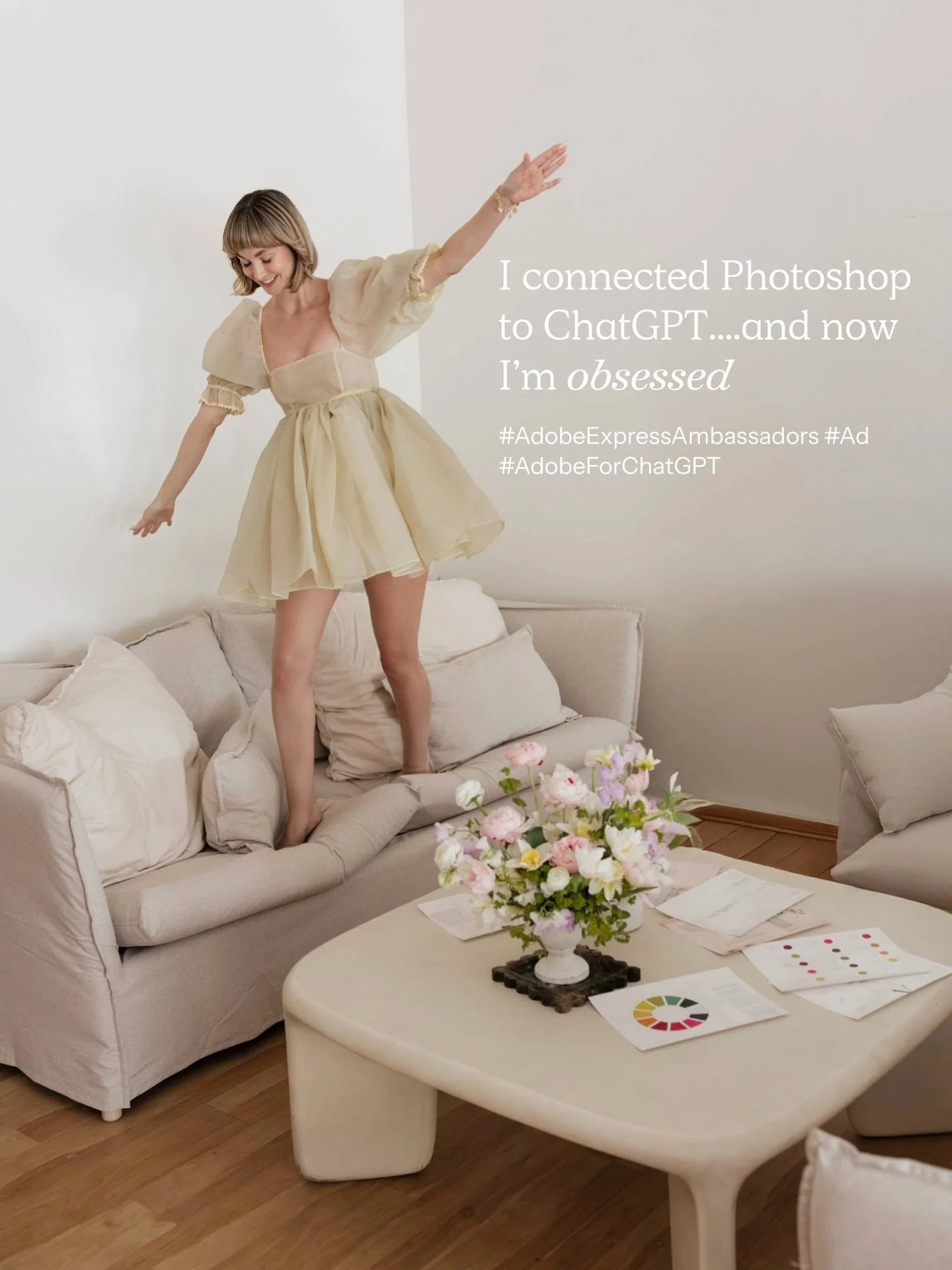 Why Photoshop for ChatGPT is my new obsession ✨

The mirror in my photo was driving me crazy! I felt like it was throwing everything off. The reflections, the extra clutter&hellip; it just felt like too much.

I wanted the image to feel softer, clean