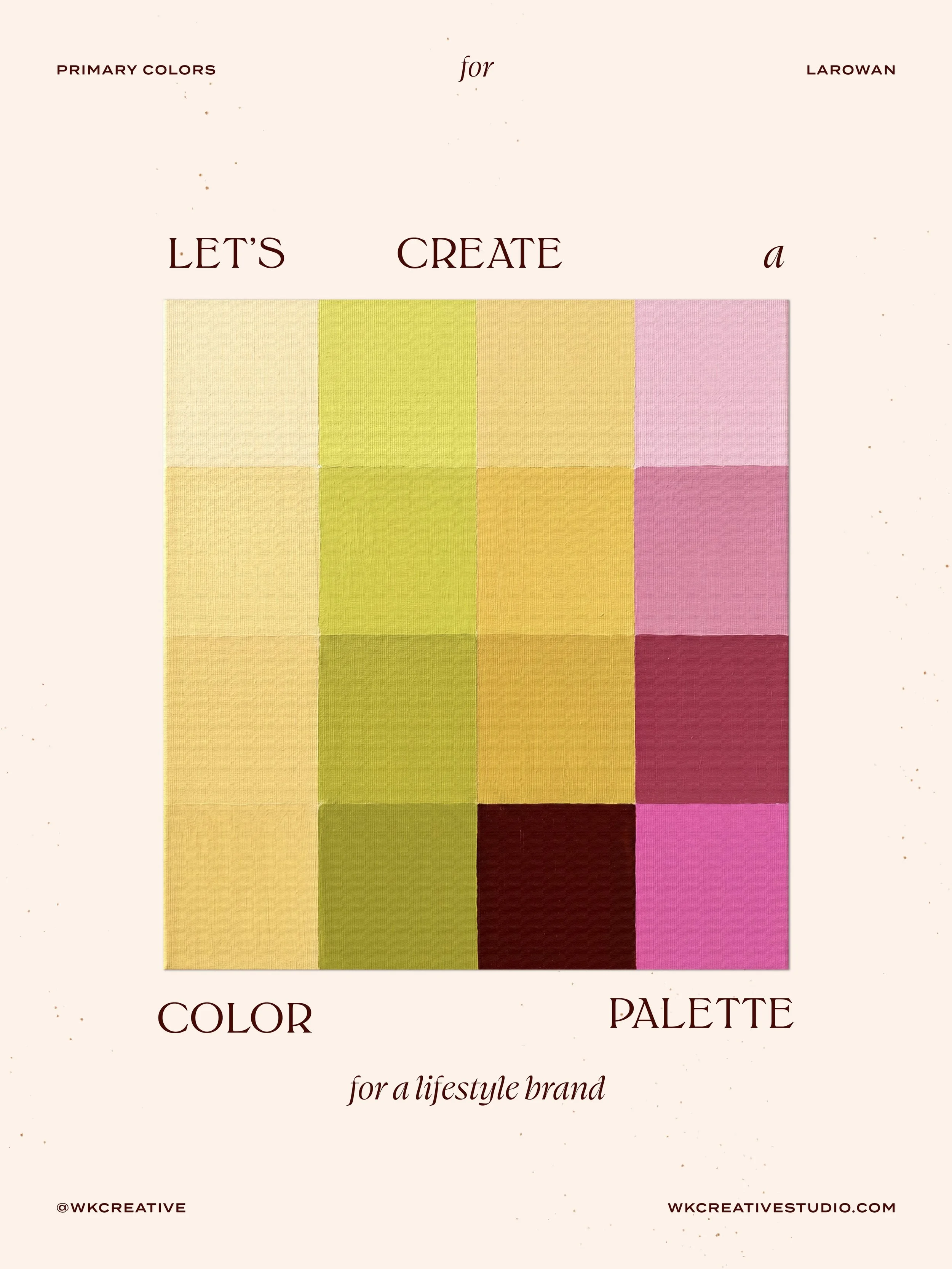 Okay, can we talk about this color palette for a second? 🌿 

Every single color we chose for Larowan has a meaning behind it, and I&rsquo;m breaking it all down in this carousel. Swipe to see the psychology behind every color choice. ✨

#ColorPalett